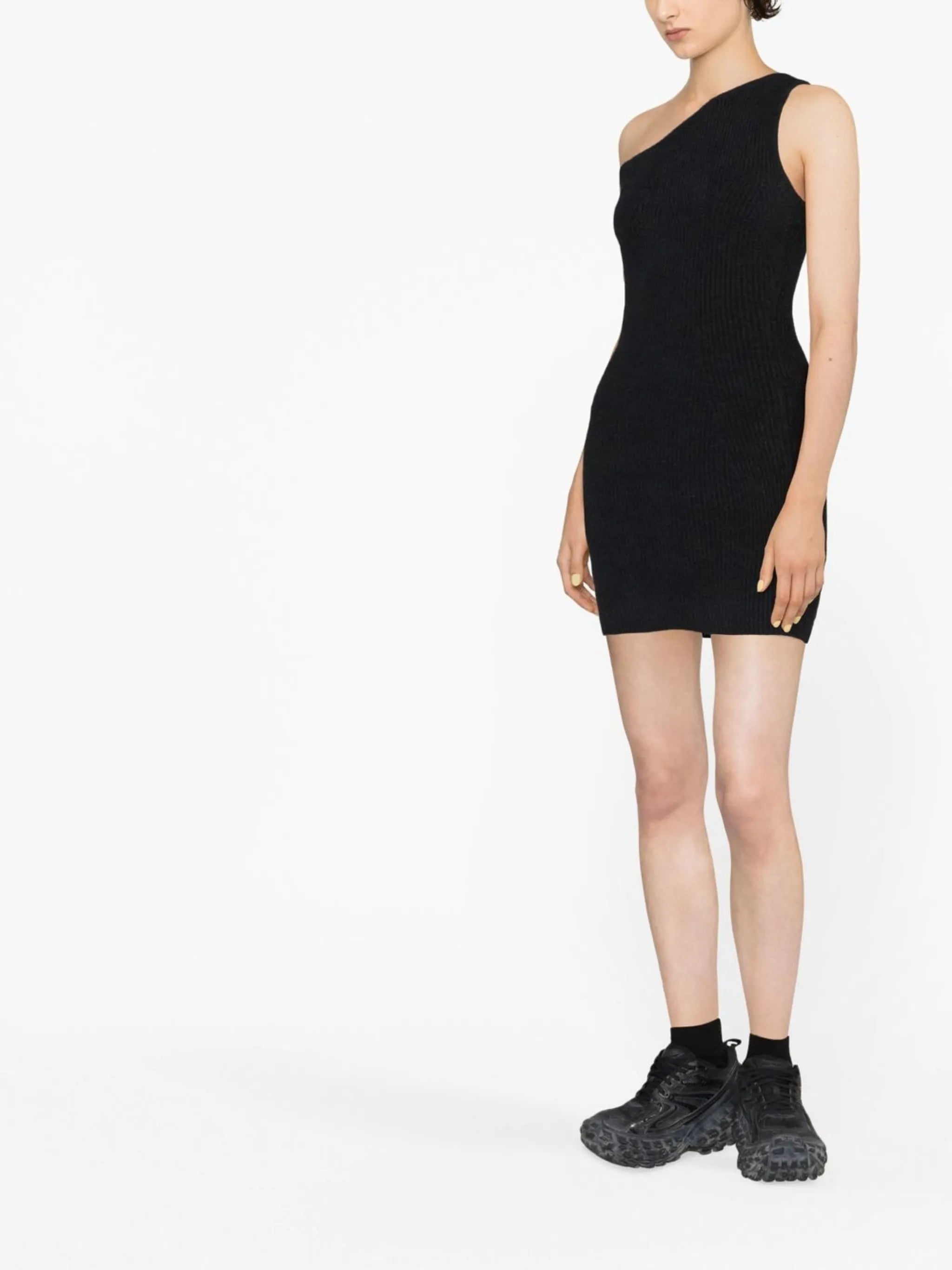 x Hailey Bieber one-shoulder dress
