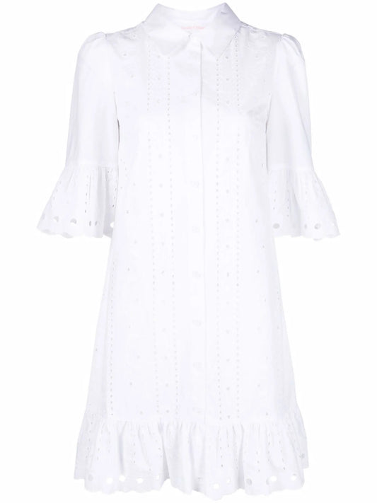 broderie anglaise shirt dress