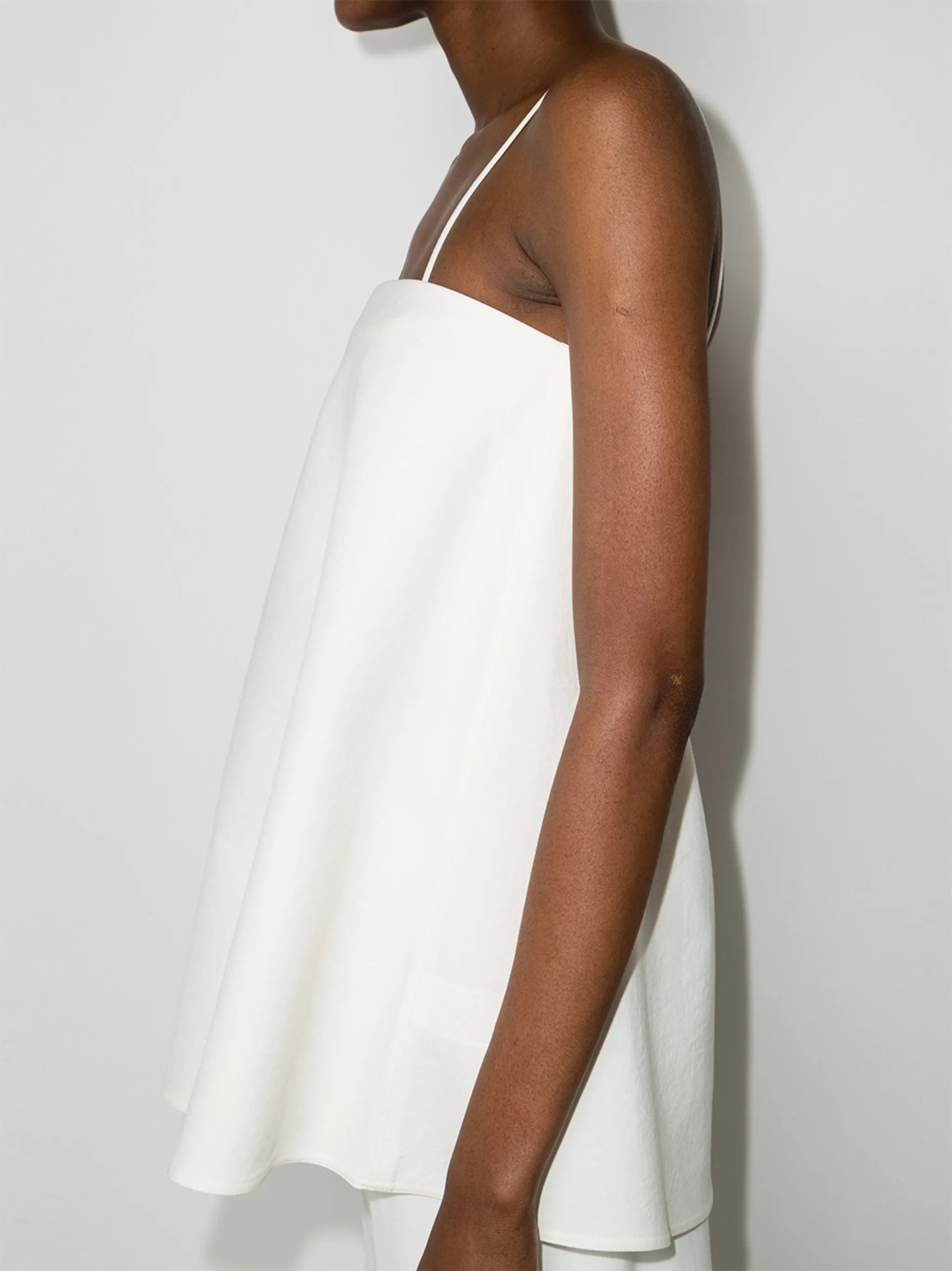 A-line spaghetti-strap top