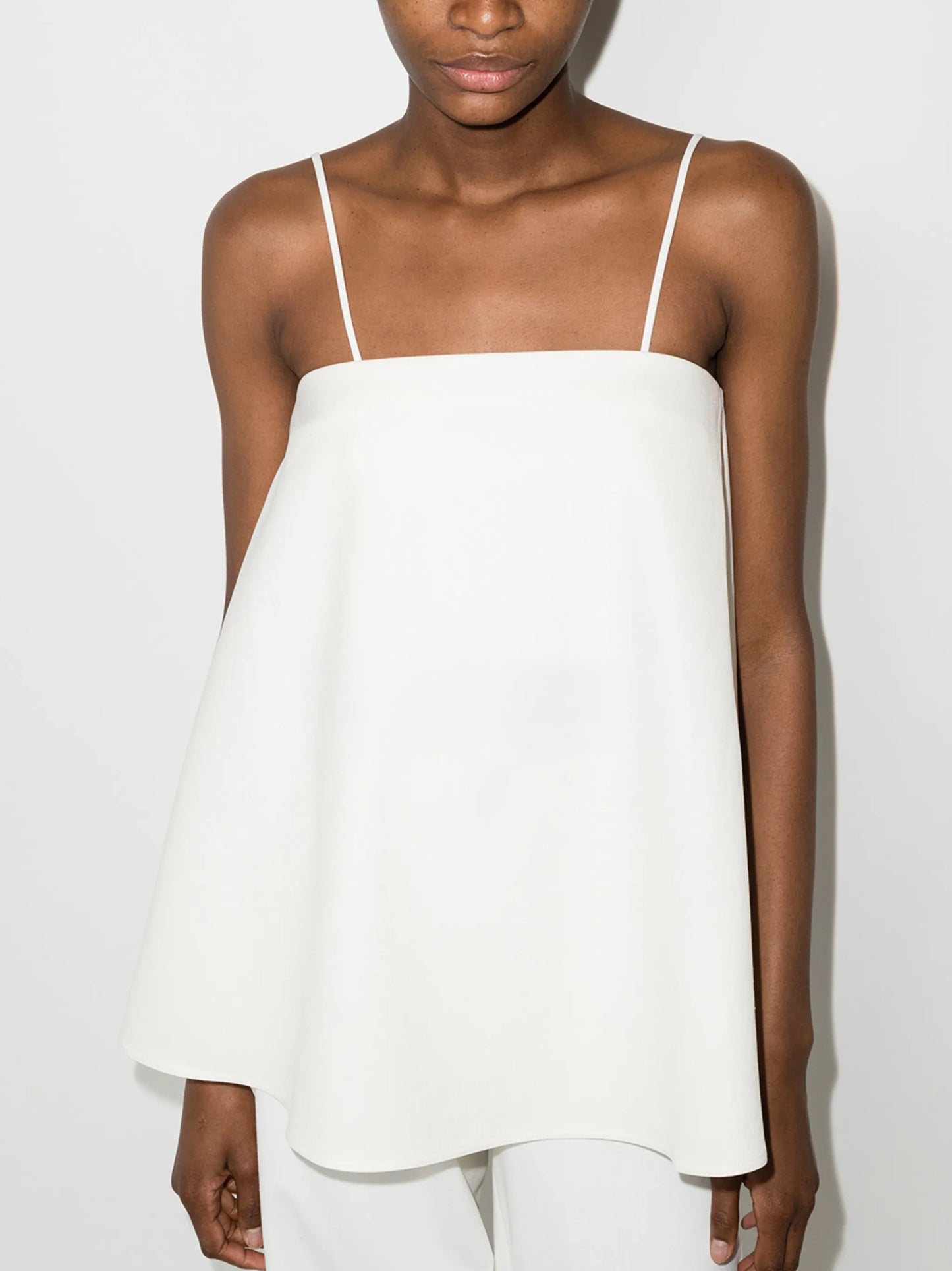 A-line spaghetti-strap top