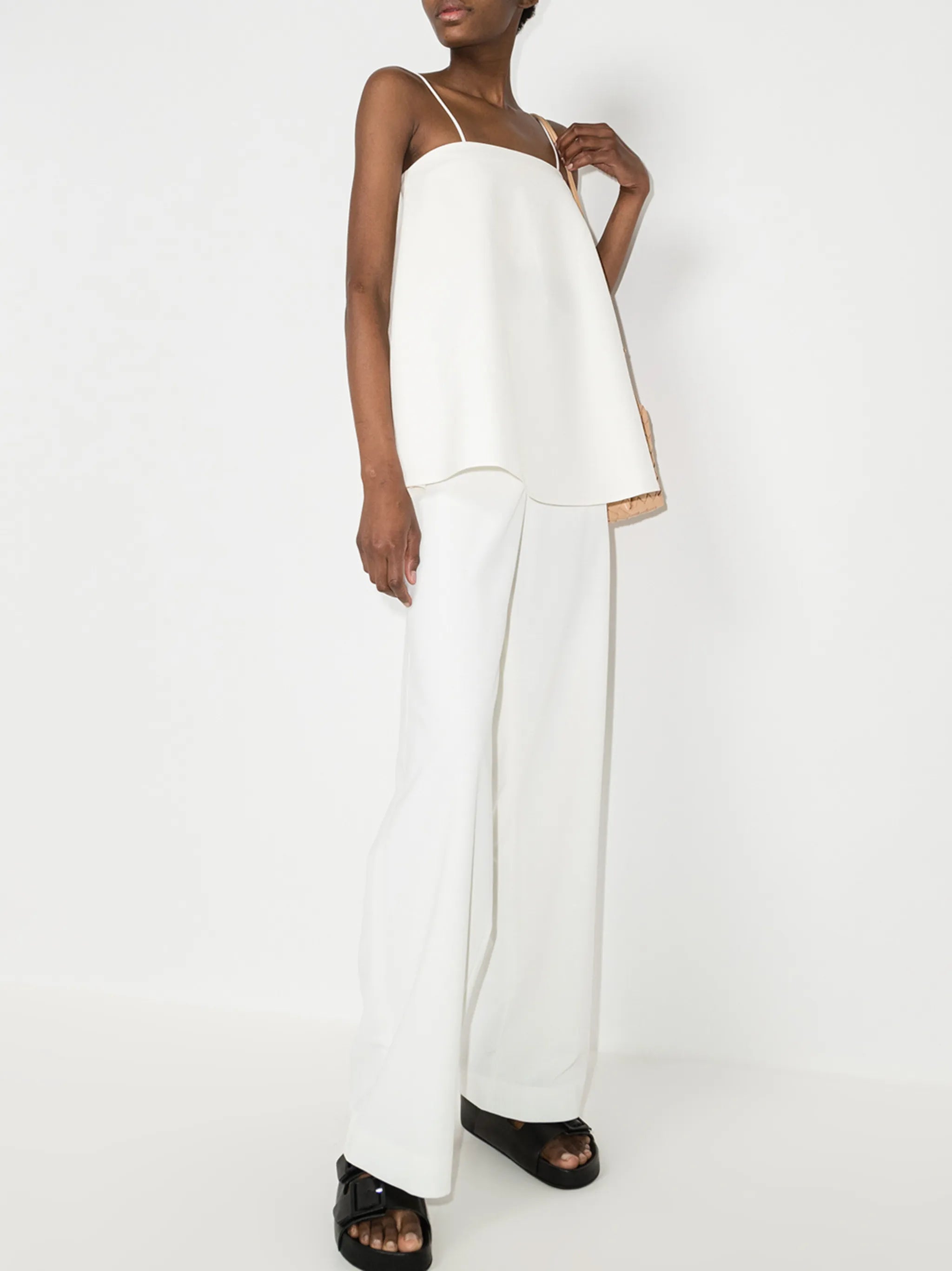A-line spaghetti-strap top