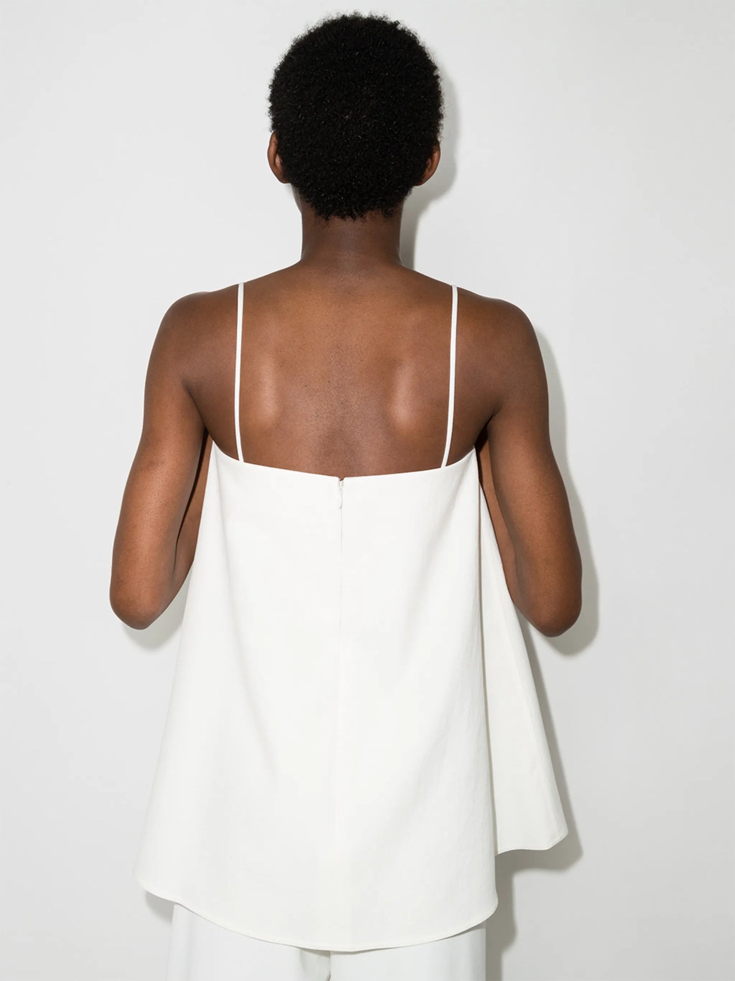 A-line spaghetti-strap top