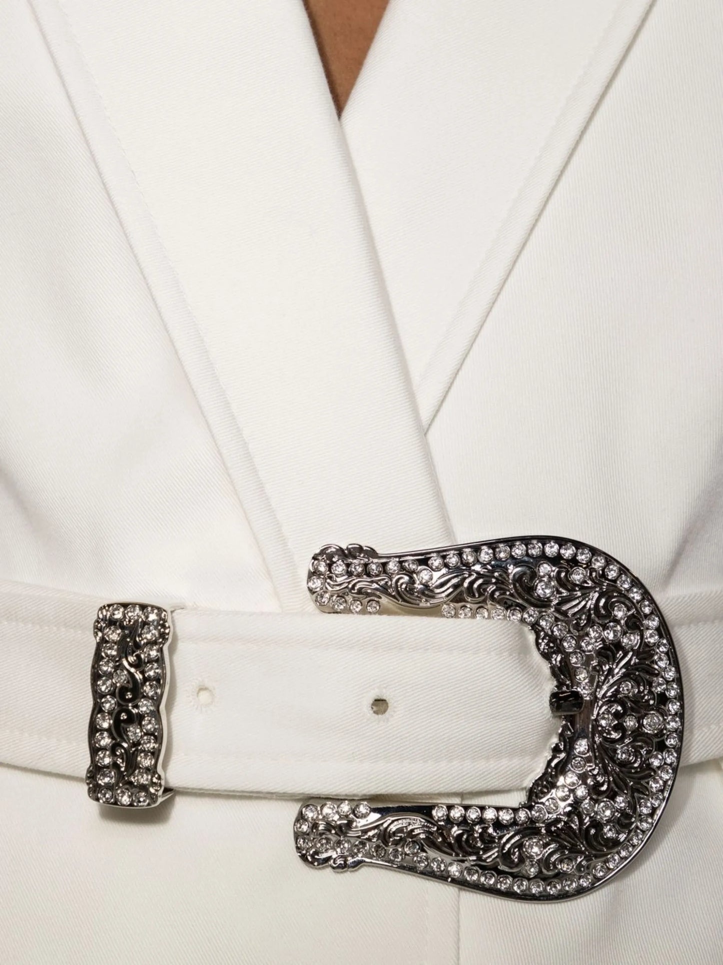 belted cropped blazer