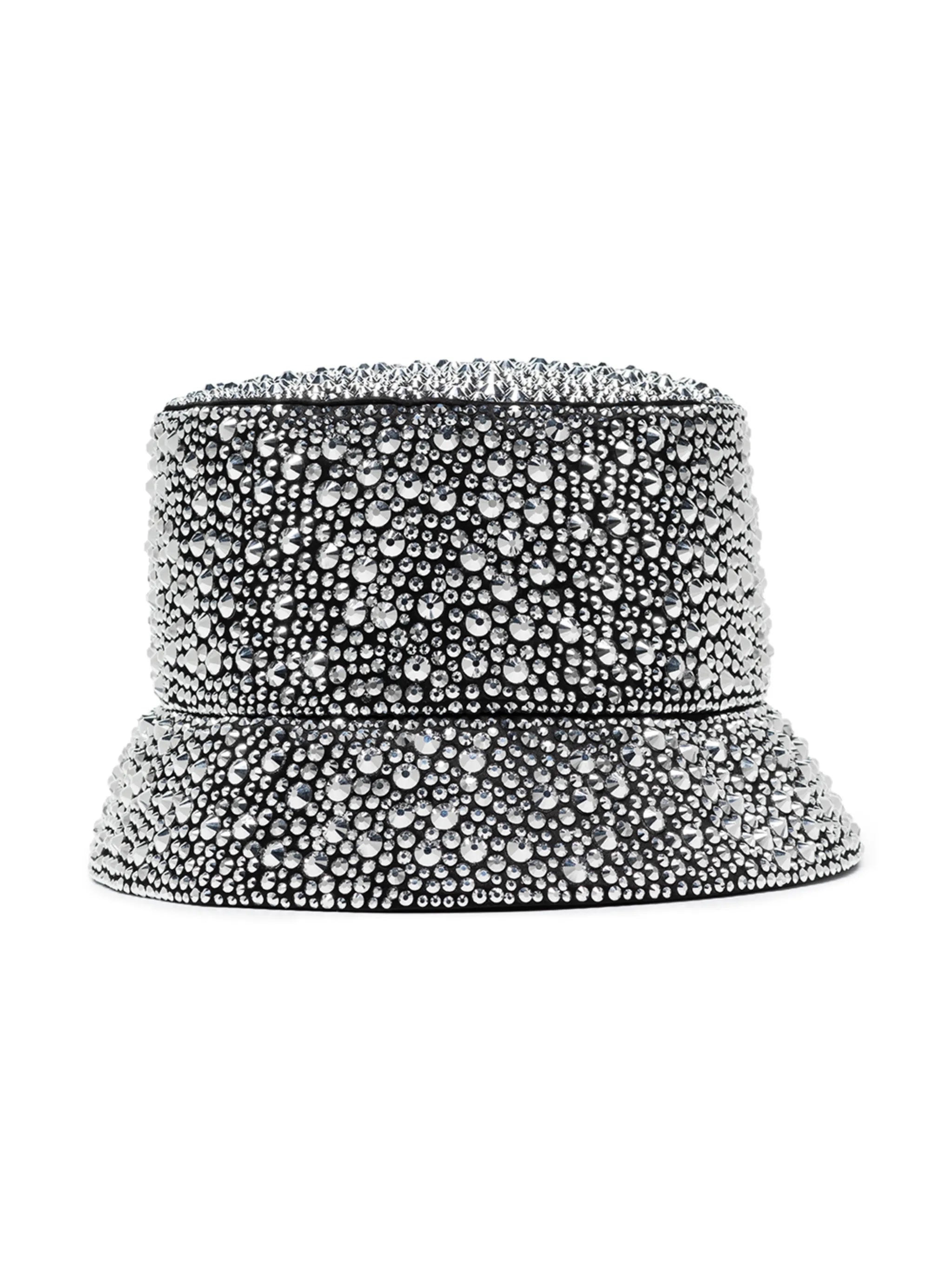 crystal-embellished bucket hat