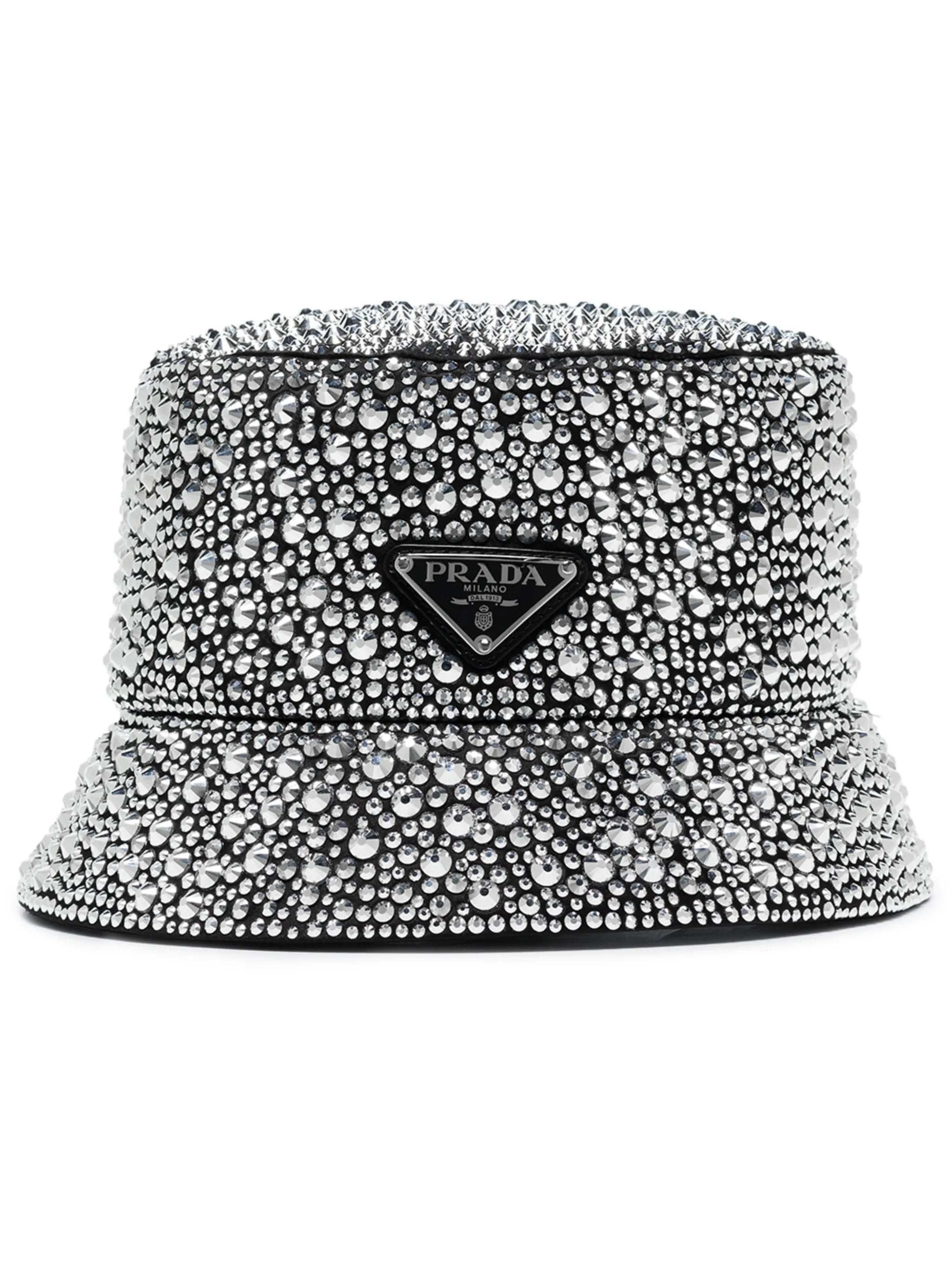 crystal-embellished bucket hat