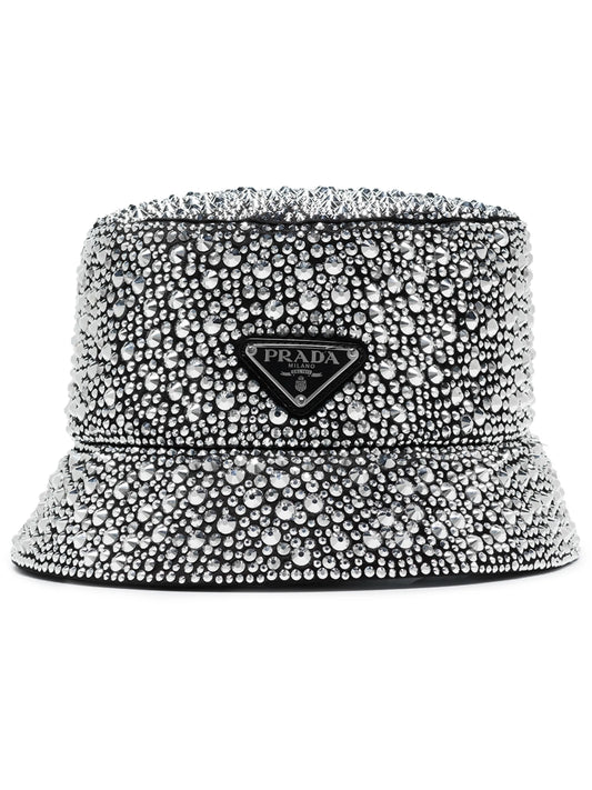 crystal-embellished bucket hat