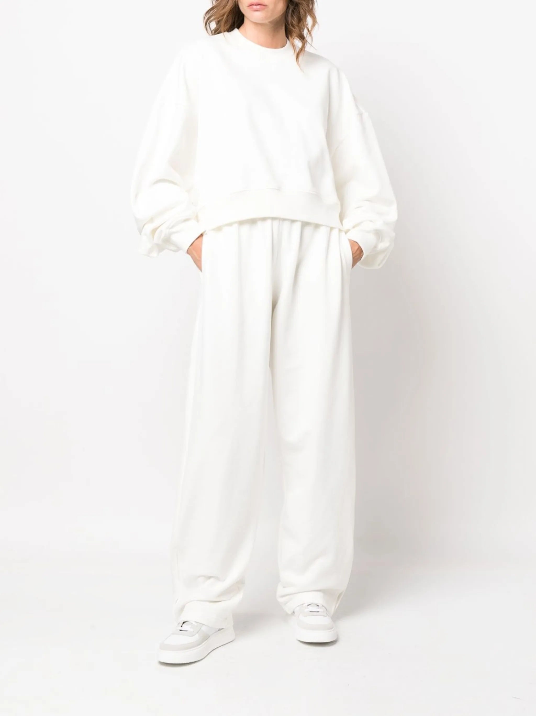 crew-neck pullover sweatshirt
