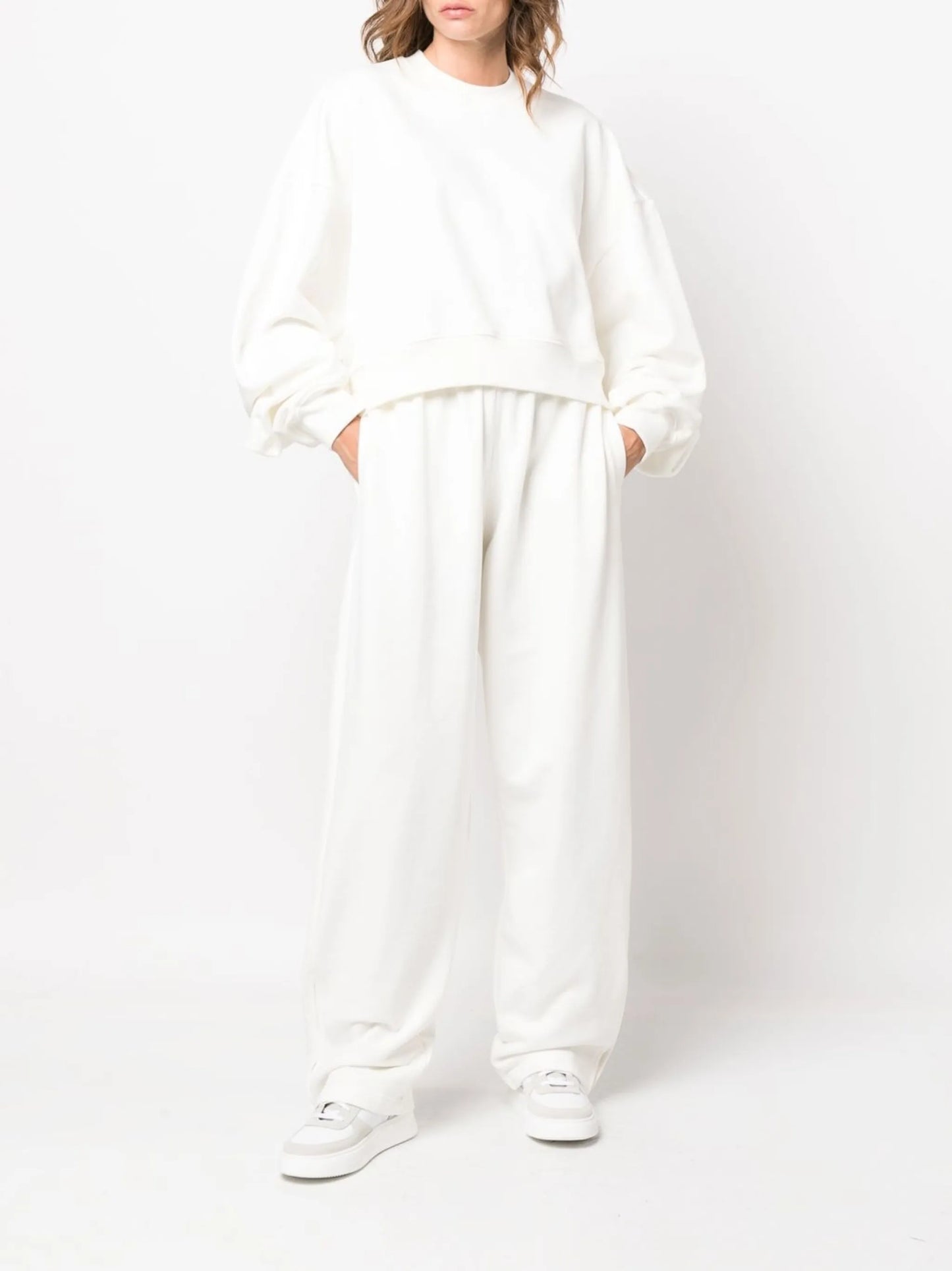 crew-neck pullover sweatshirt