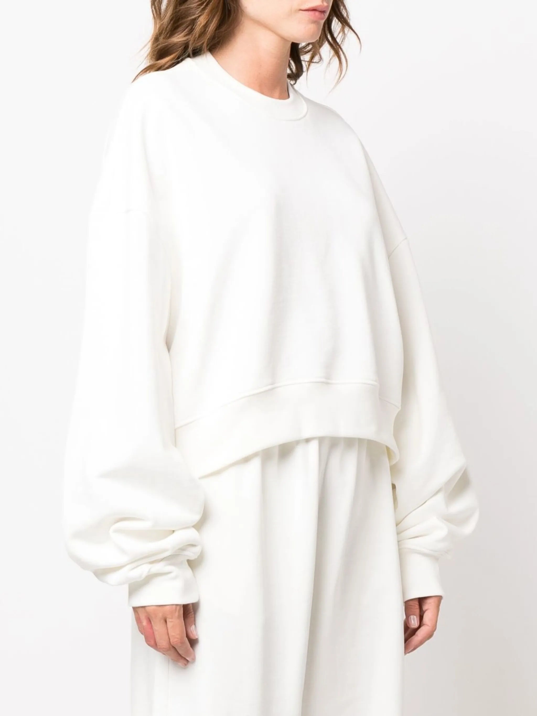 crew-neck pullover sweatshirt