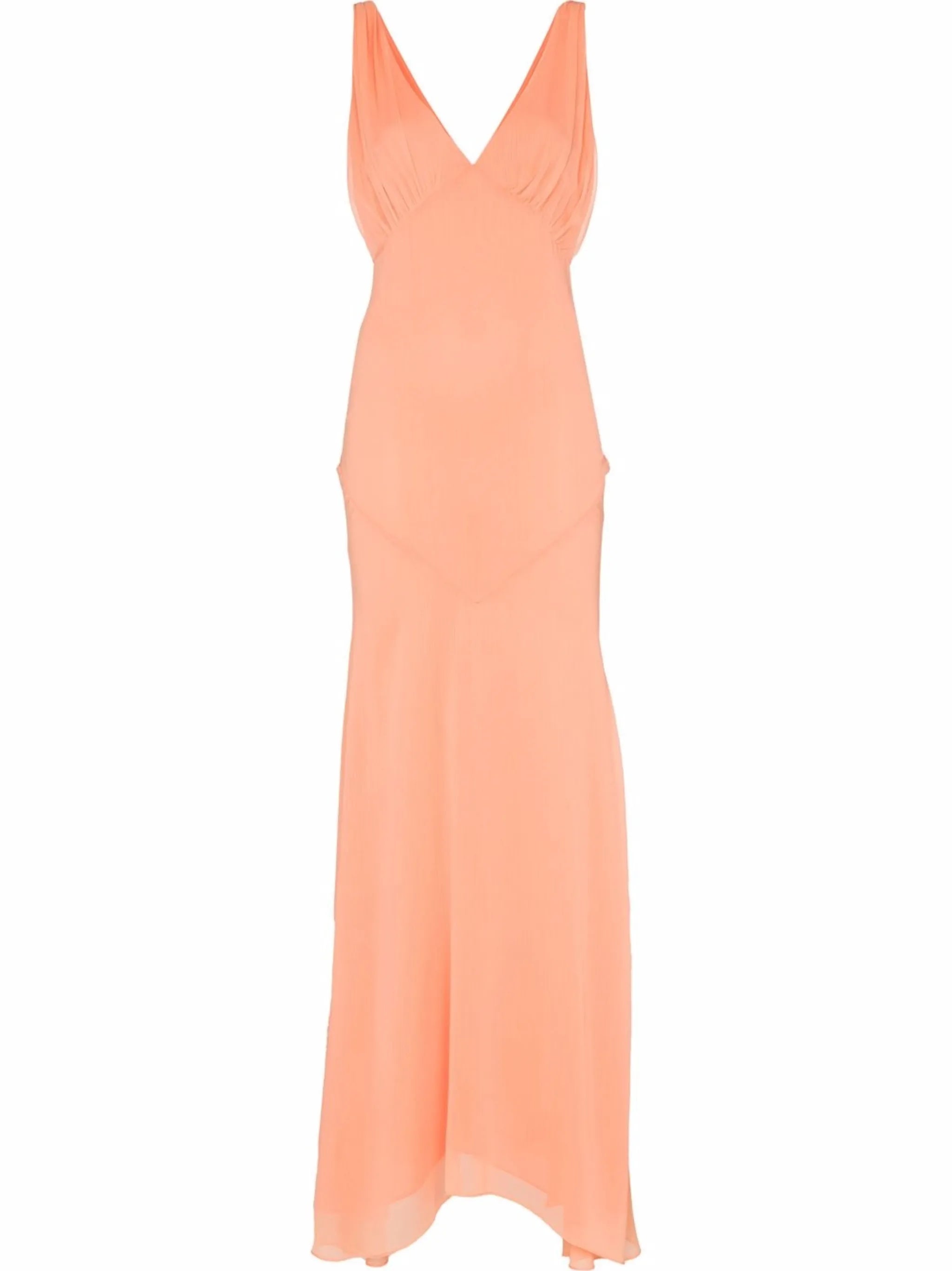 Moss chiffon gown