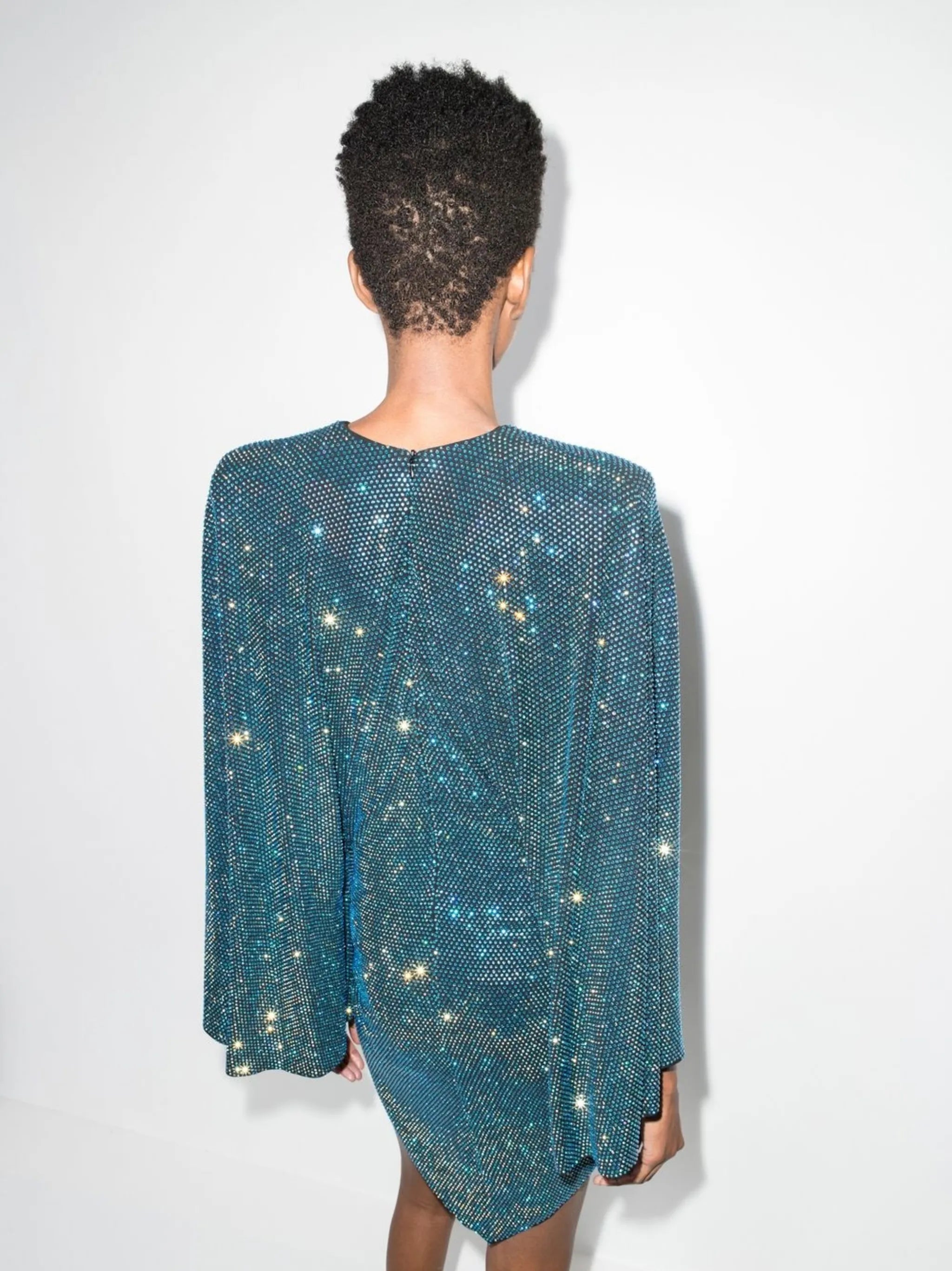 crystal-embellished mini dress