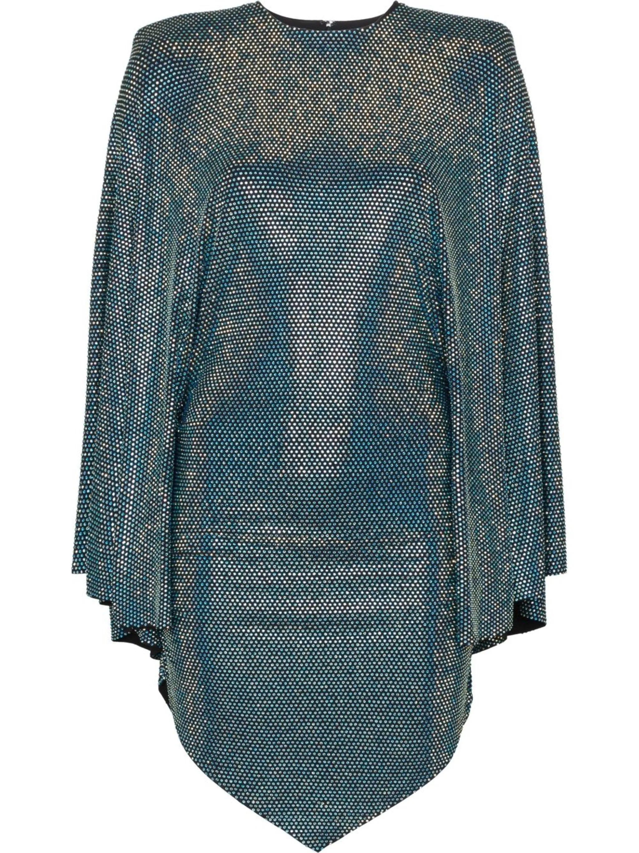 crystal-embellished mini dress