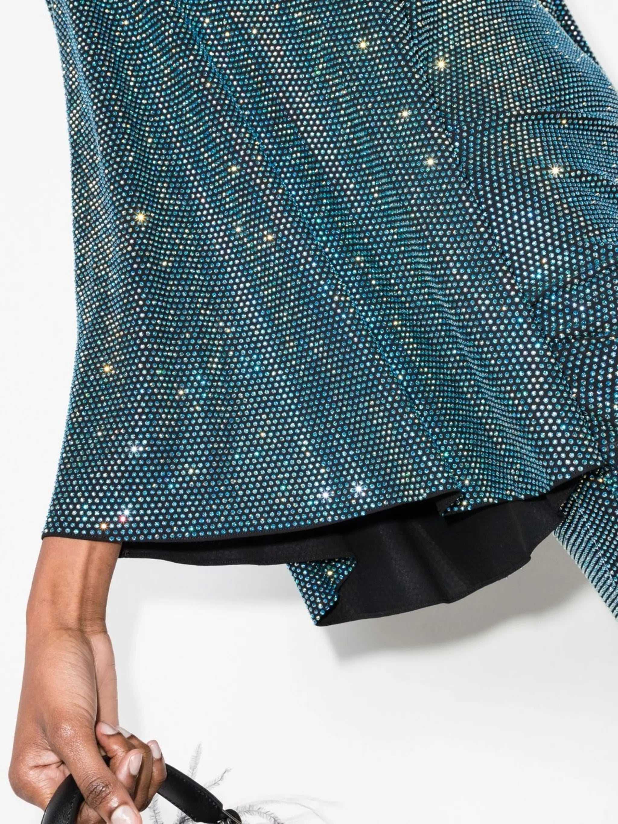 crystal-embellished mini dress