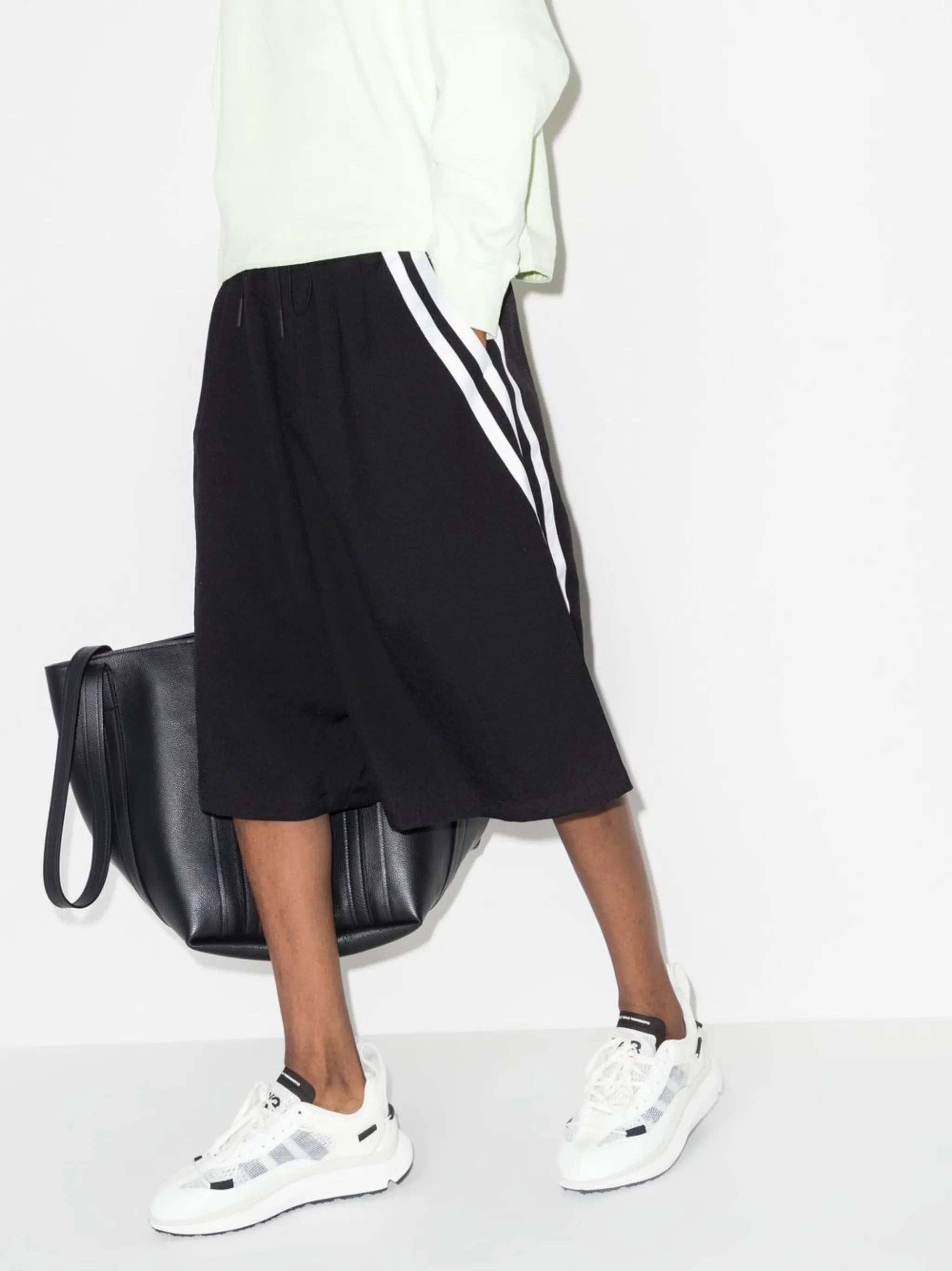 side stripe track shorts