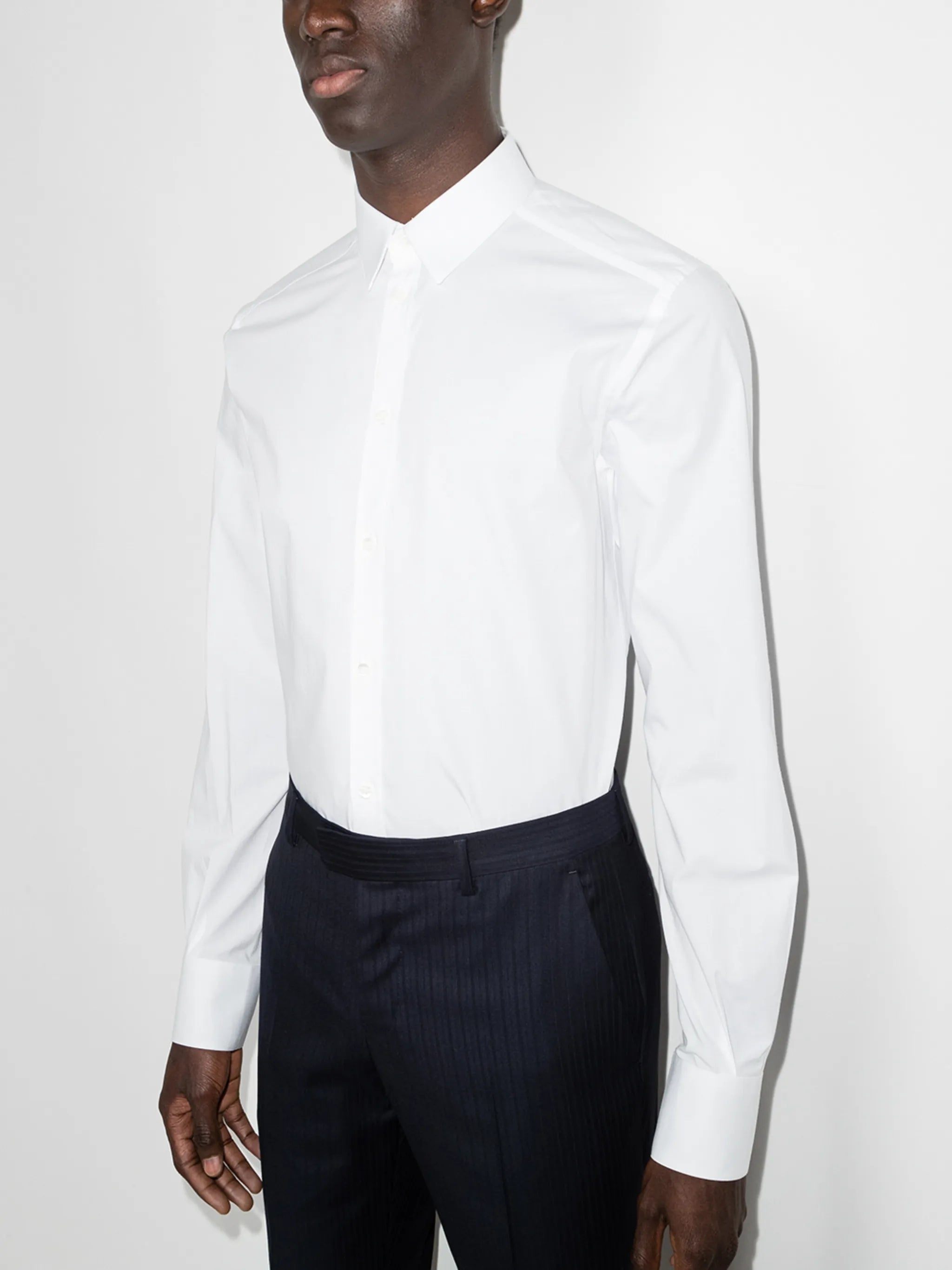 long-sleeve cotton shirt