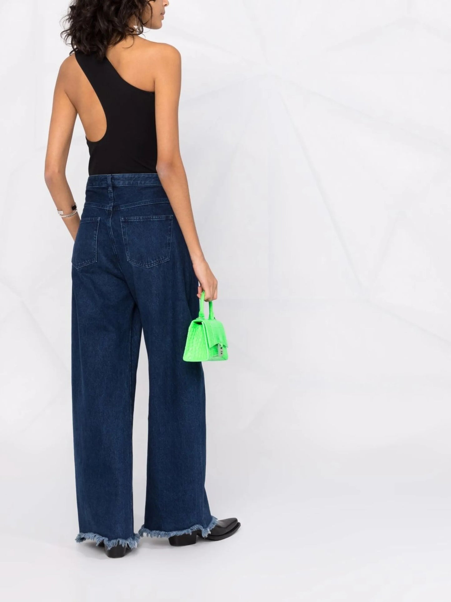 one-shoulder asymmetrical bodysuit
