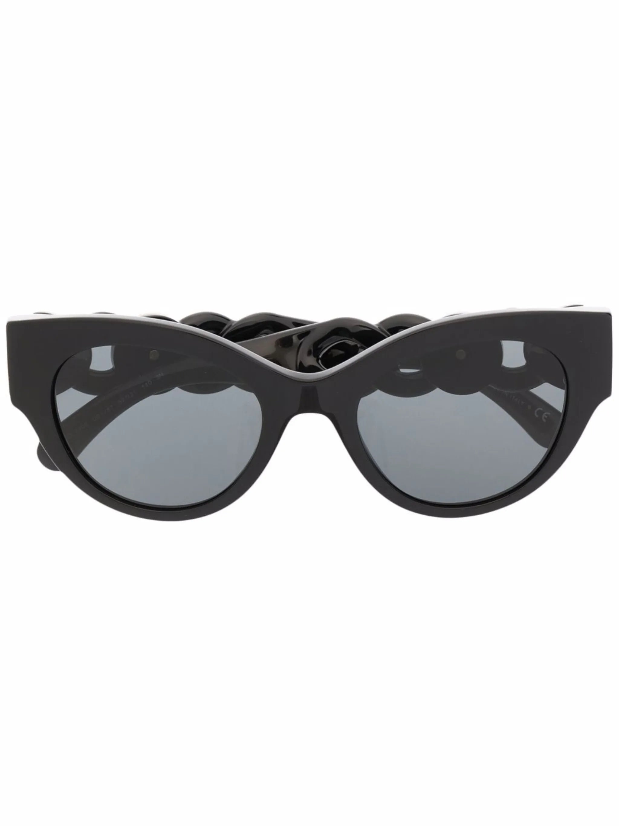 chain sculpted sunglasses