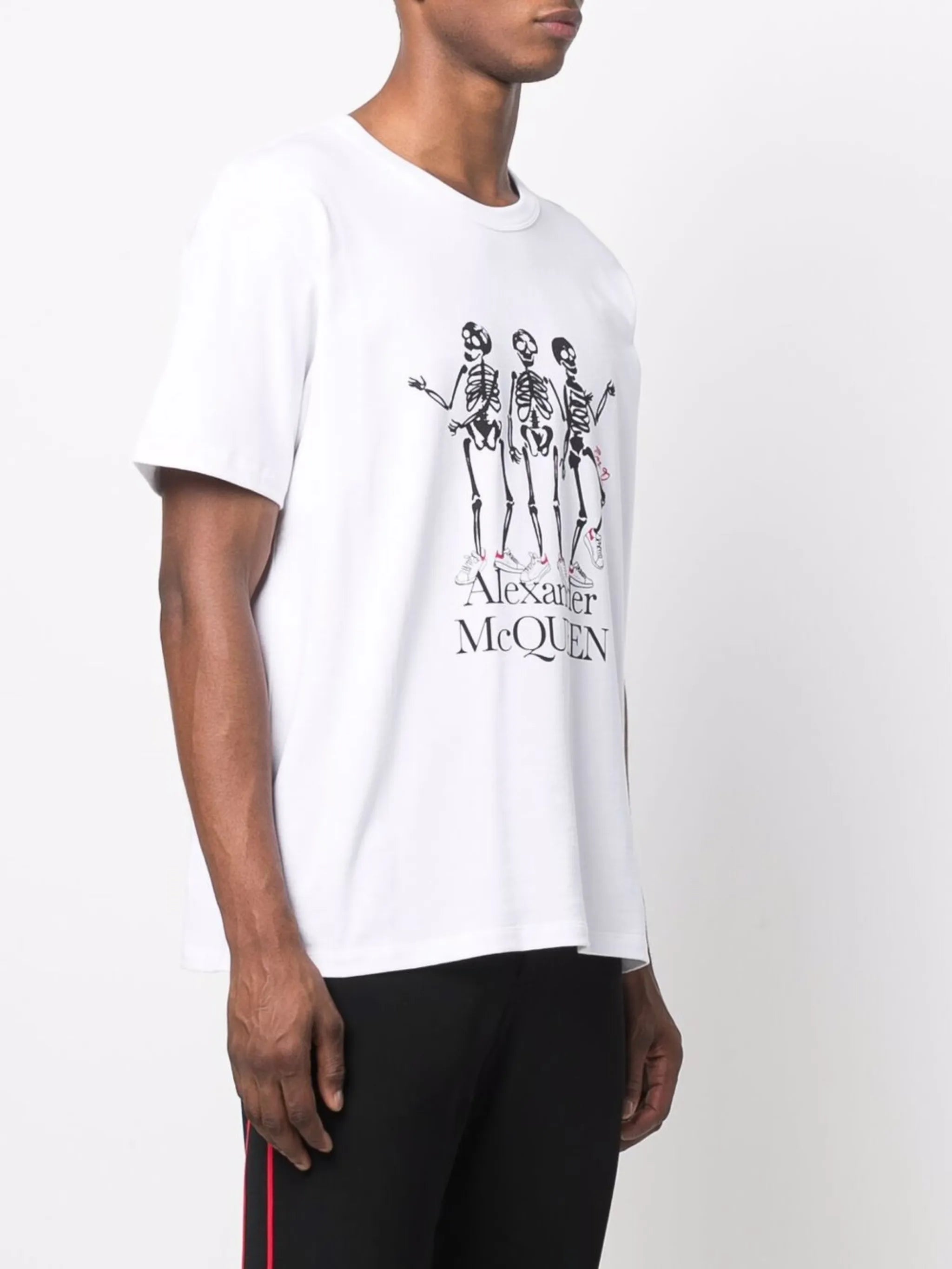 skeleton-print short-sleeved T-shirt