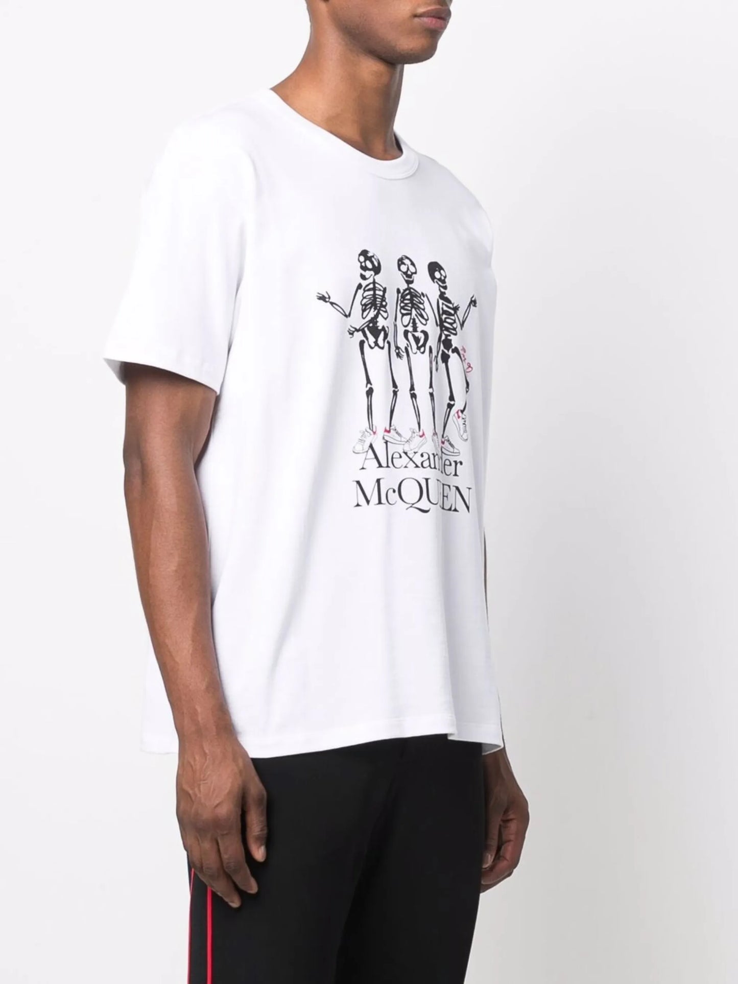 skeleton-print short-sleeved T-shirt