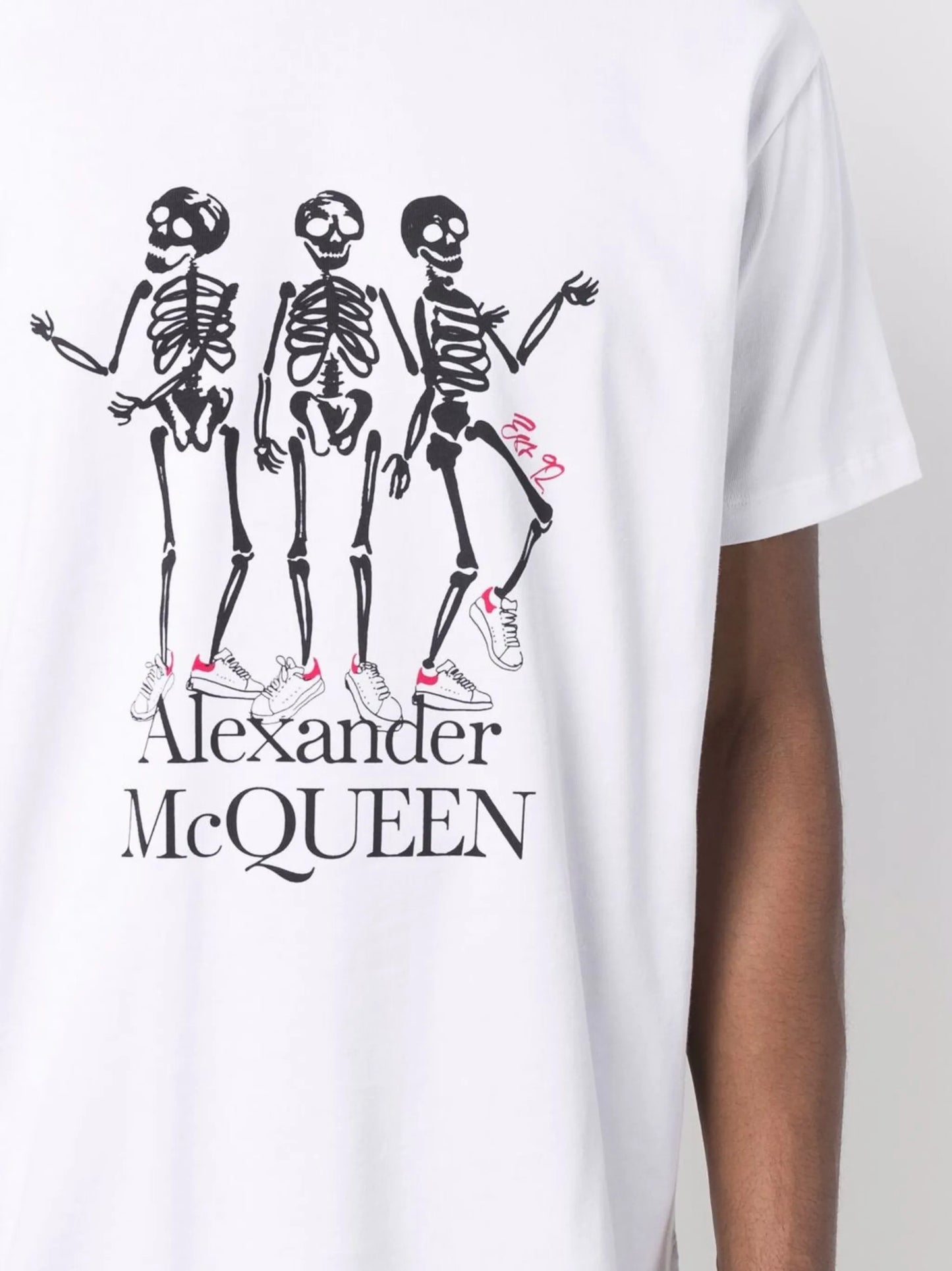 skeleton-print short-sleeved T-shirt