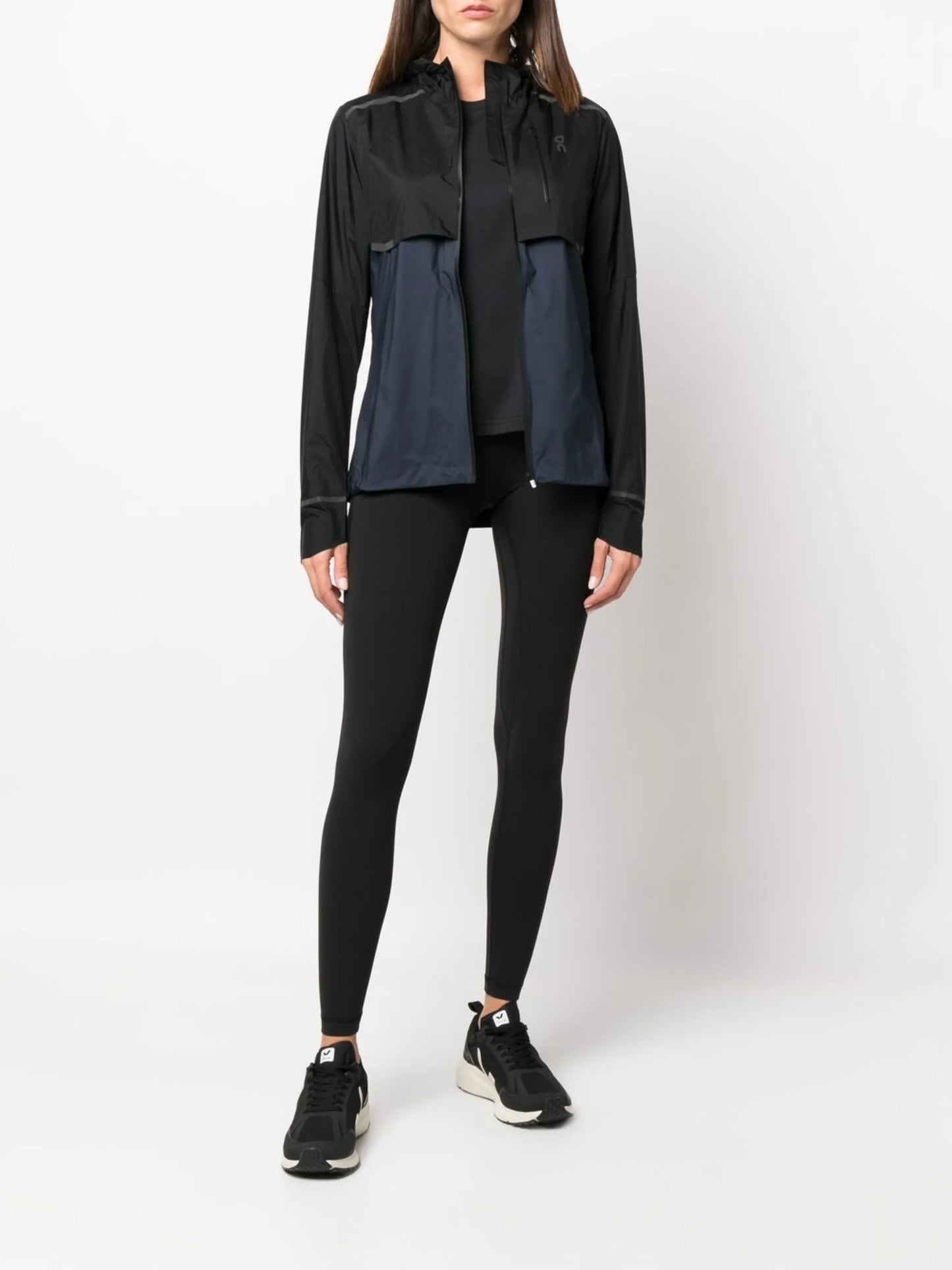 panelled zip-pocket sports jacket
