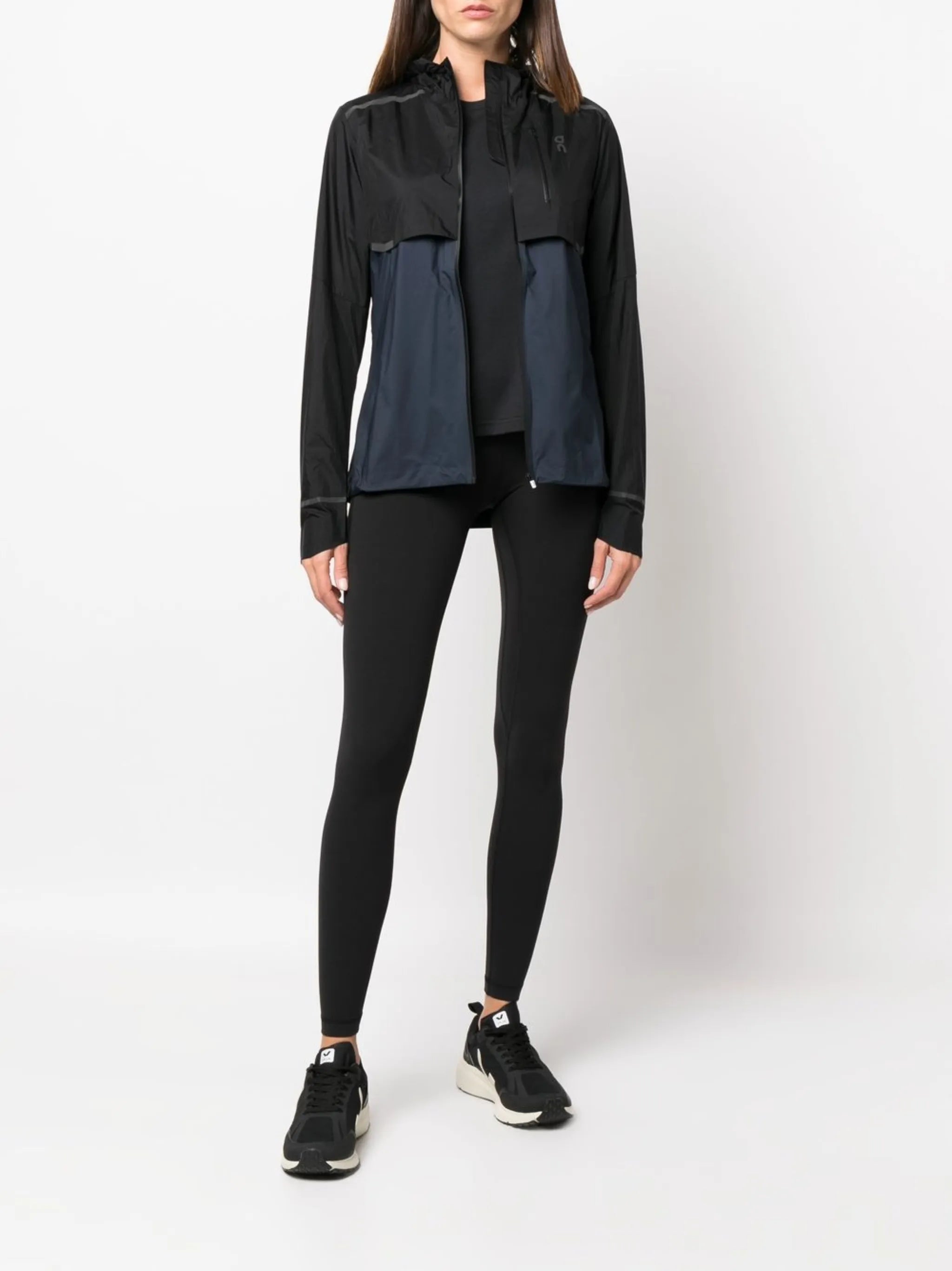 panelled zip-pocket sports jacket