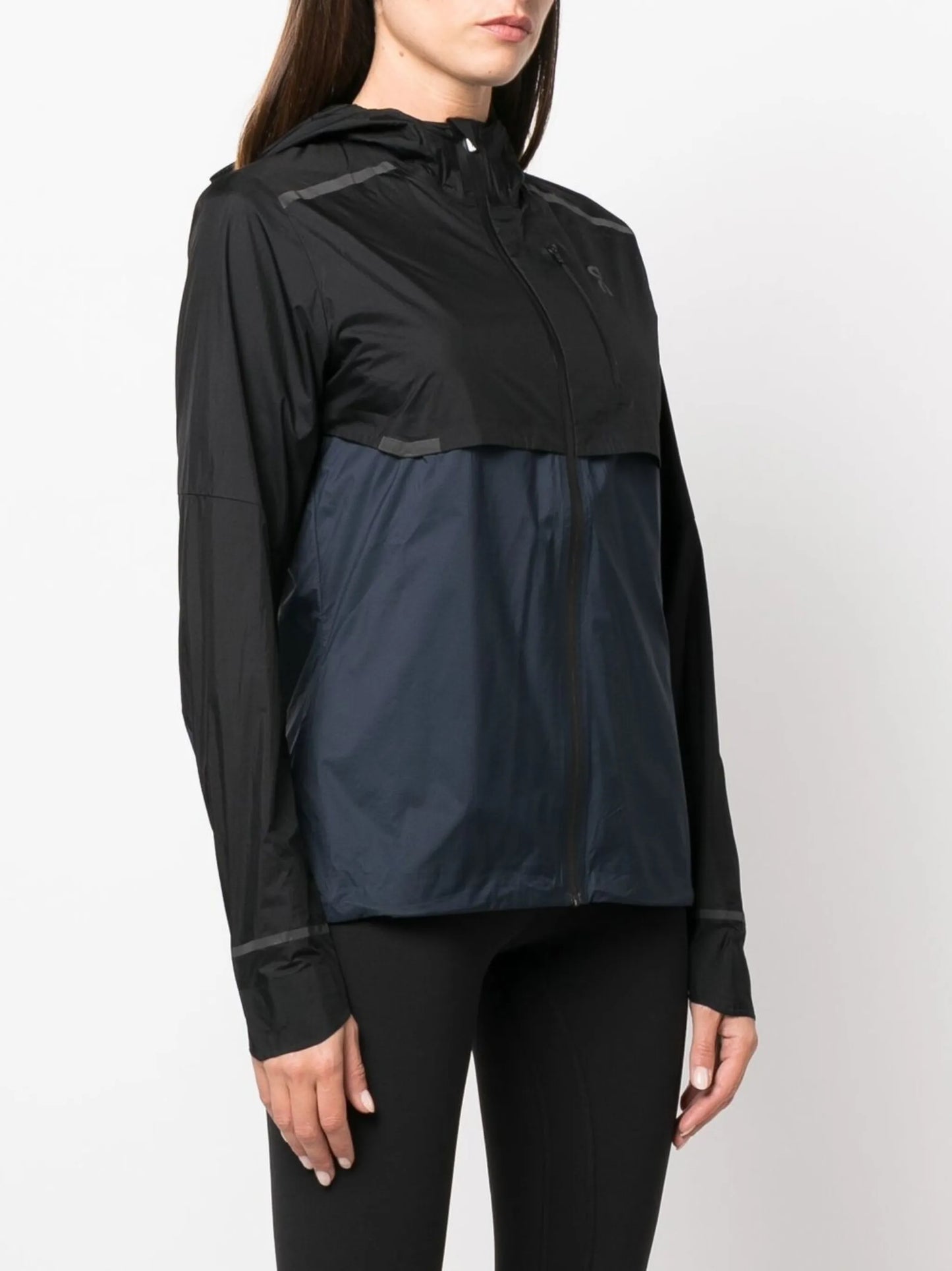 panelled zip-pocket sports jacket