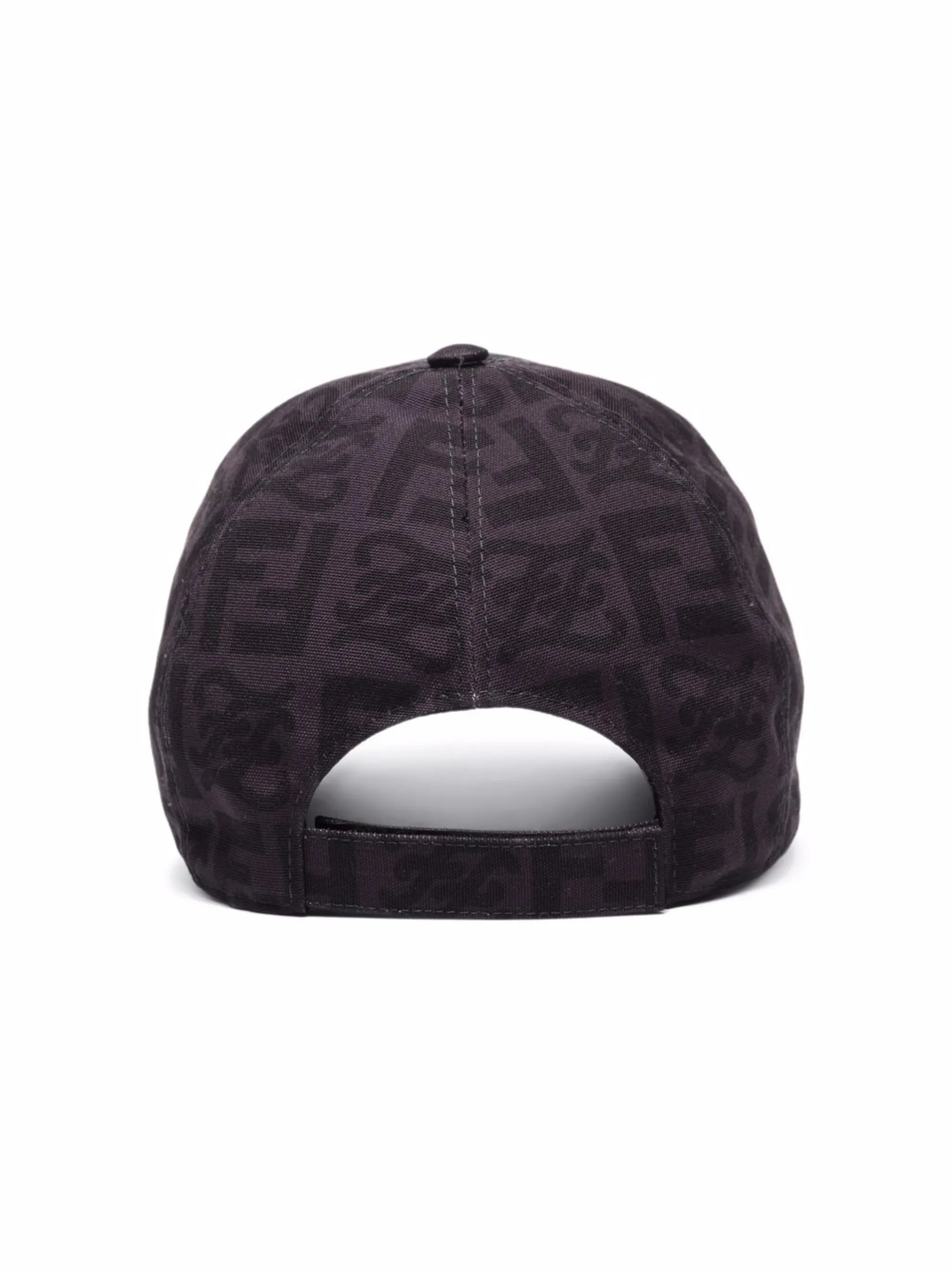 monogram-pattern baseball cap