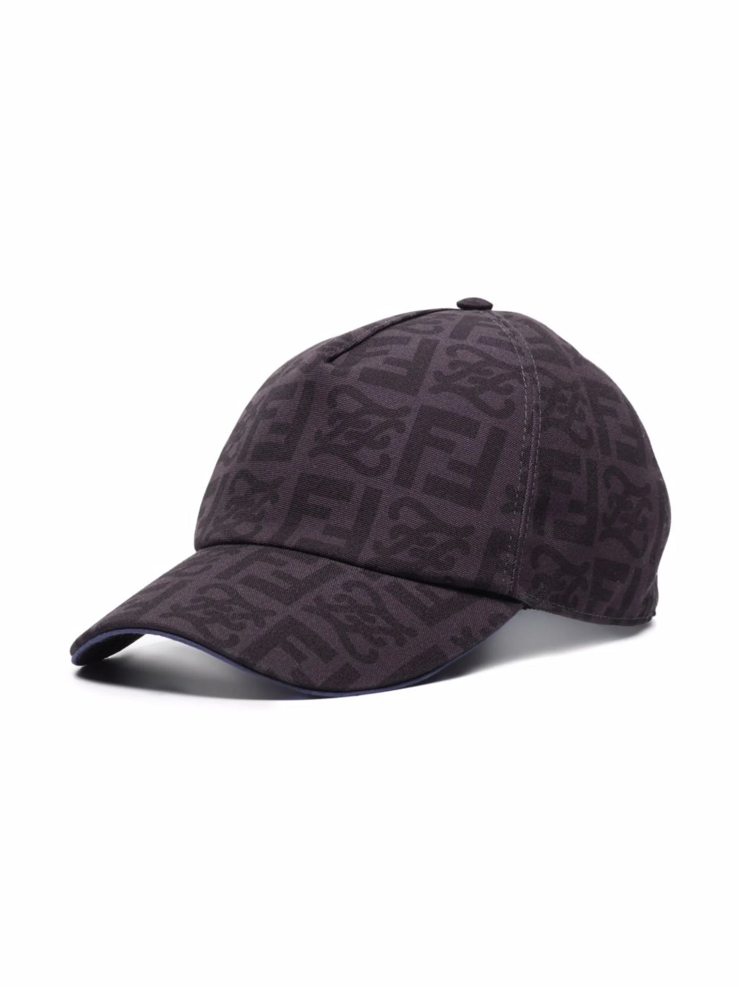 monogram-pattern baseball cap