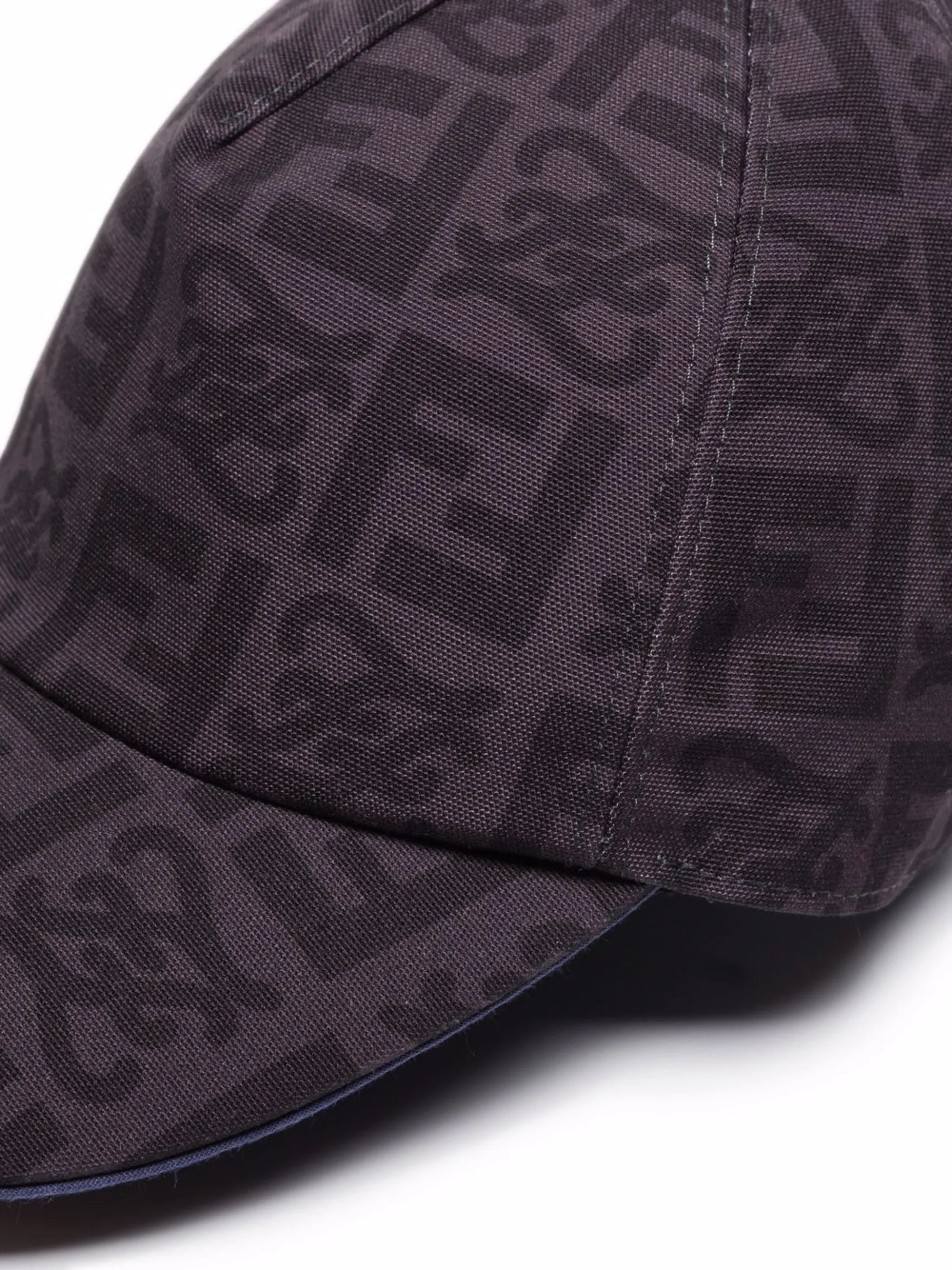 monogram-pattern baseball cap