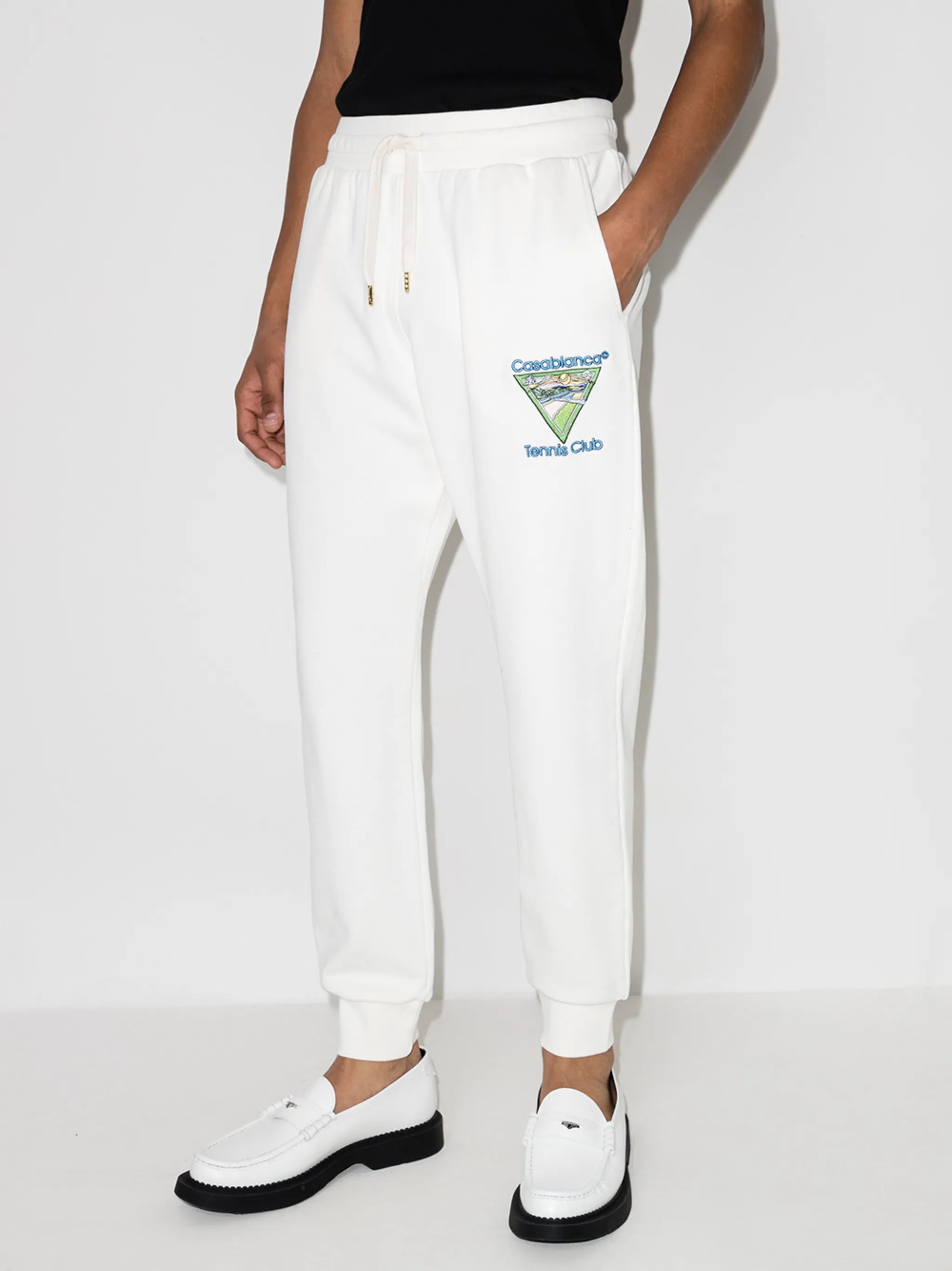 Tennis Club-embroidery track pants