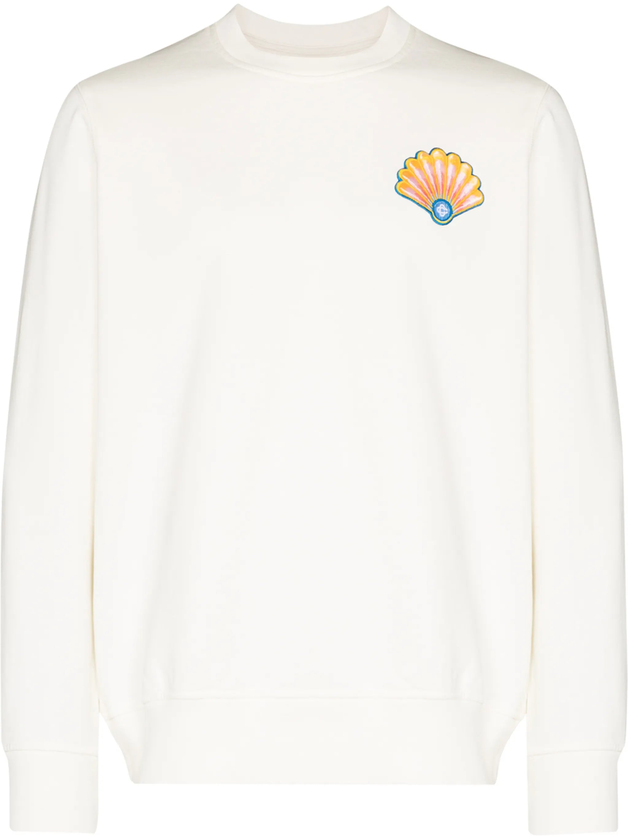 shell logo-print sweatshirt