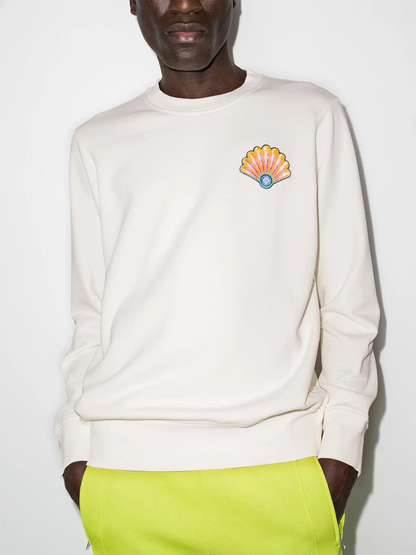 shell logo-print sweatshirt