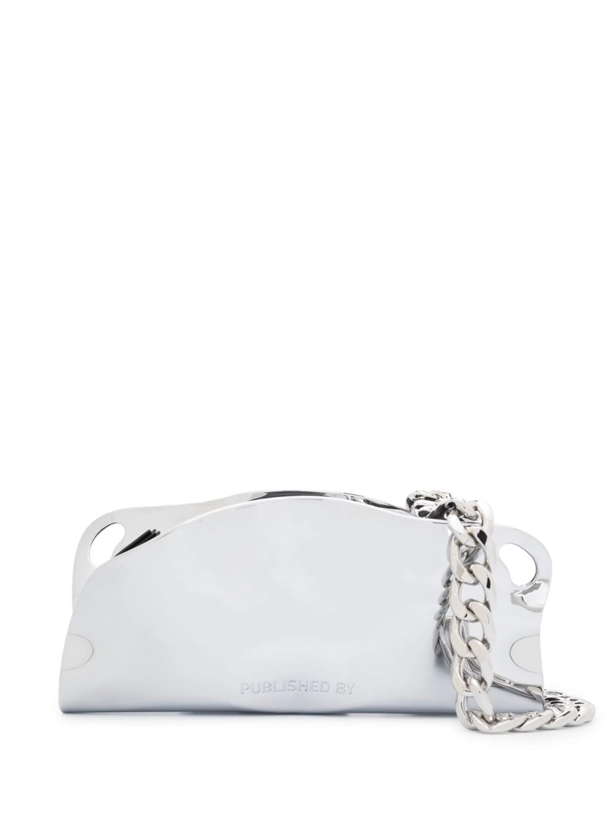 Mayzie chrome shoulder bag