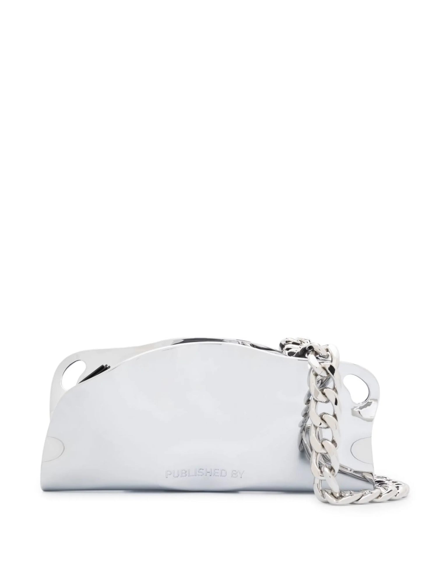 Mayzie chrome shoulder bag