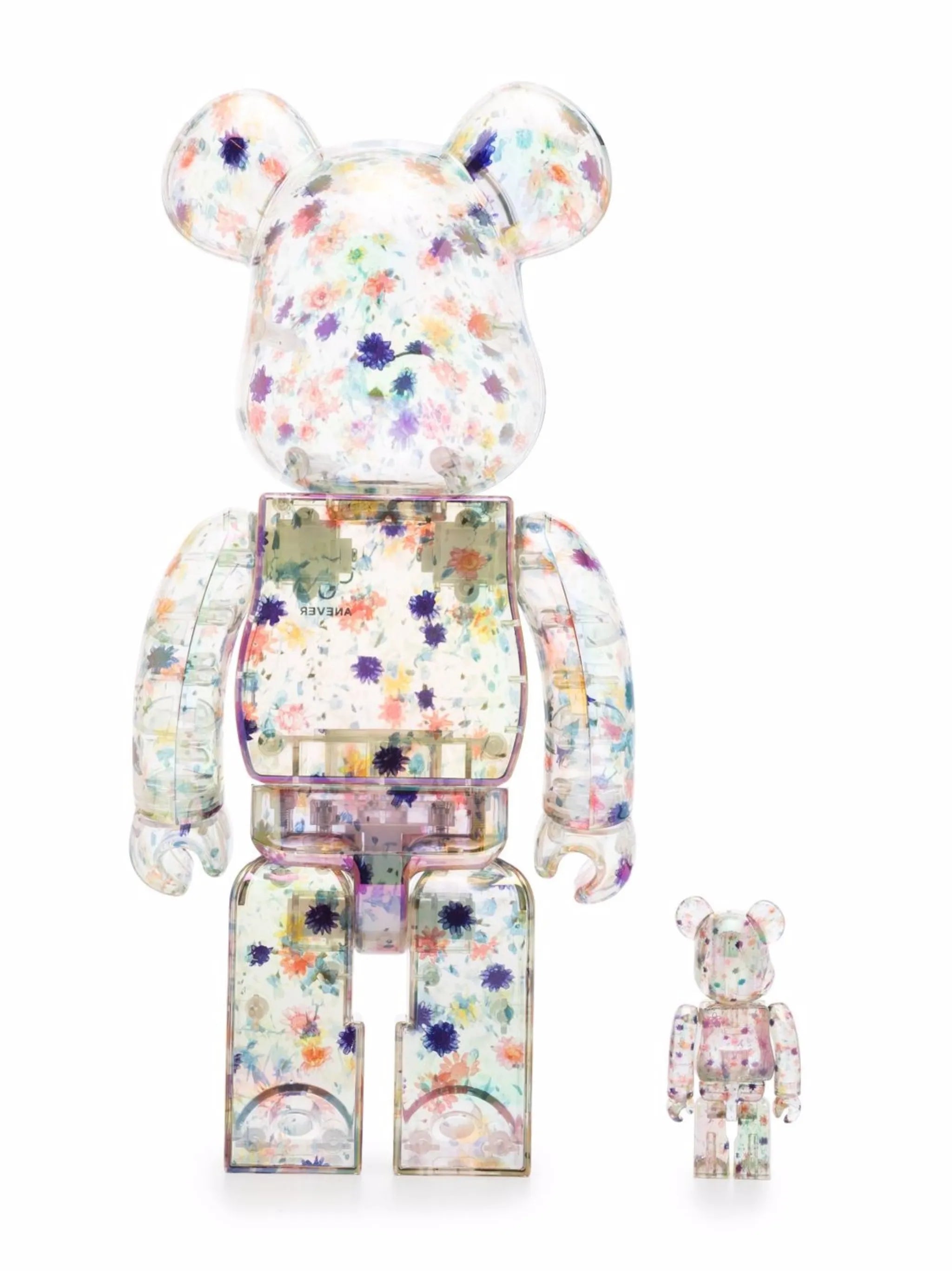 x Anever BE@RBRICK 400% and 100% figure set