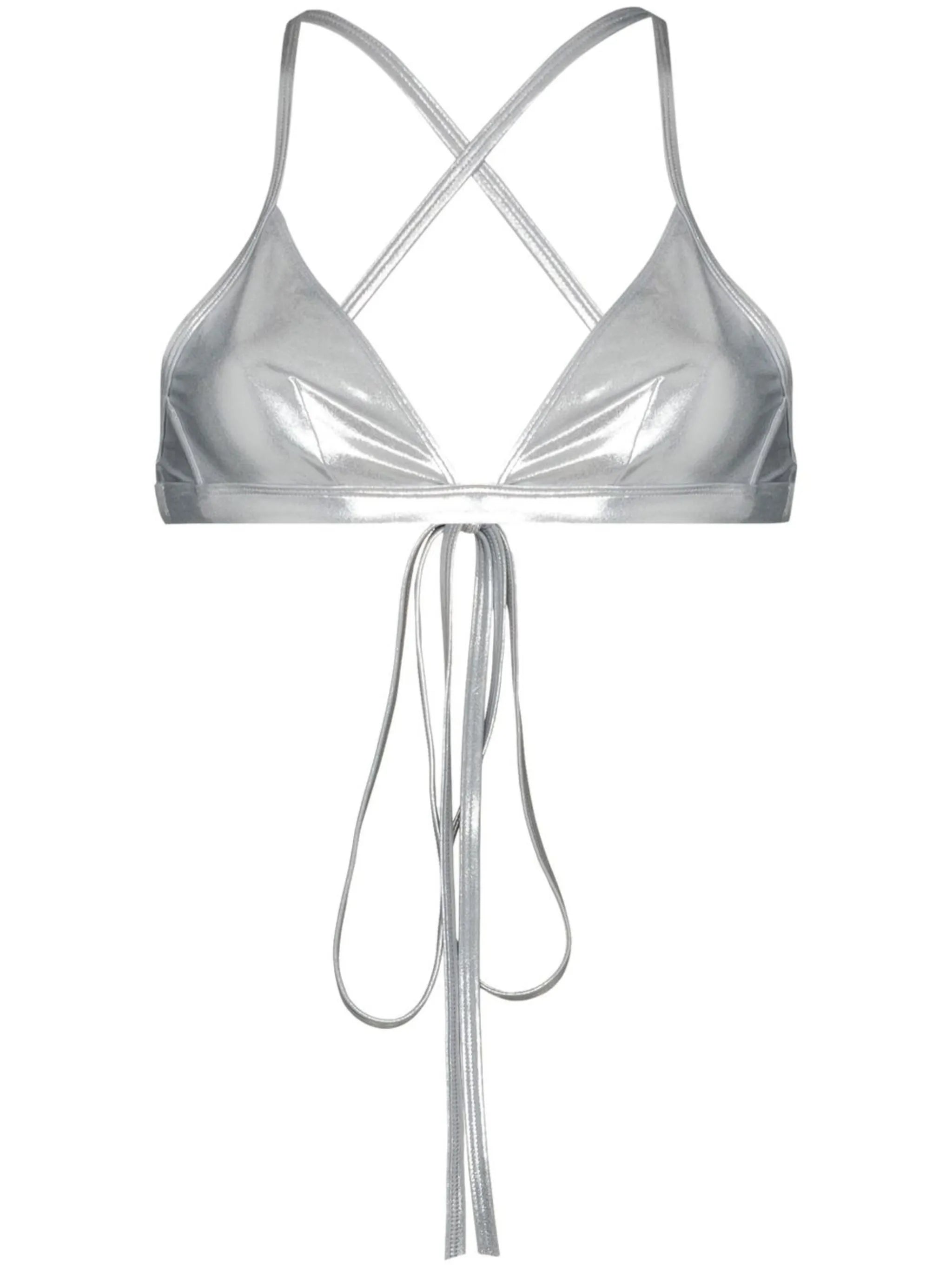 wraparound triangle tie bikini top
