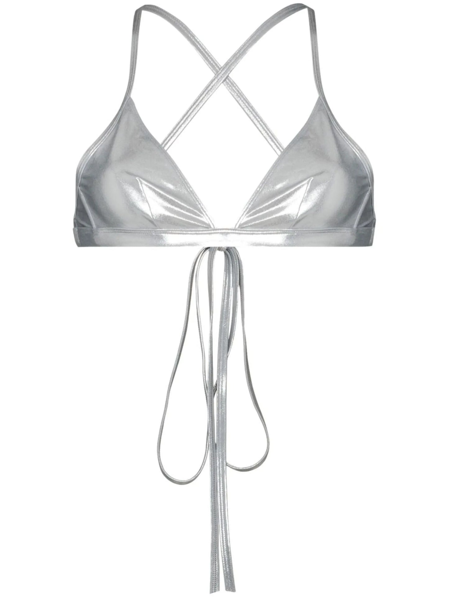 wraparound triangle tie bikini top