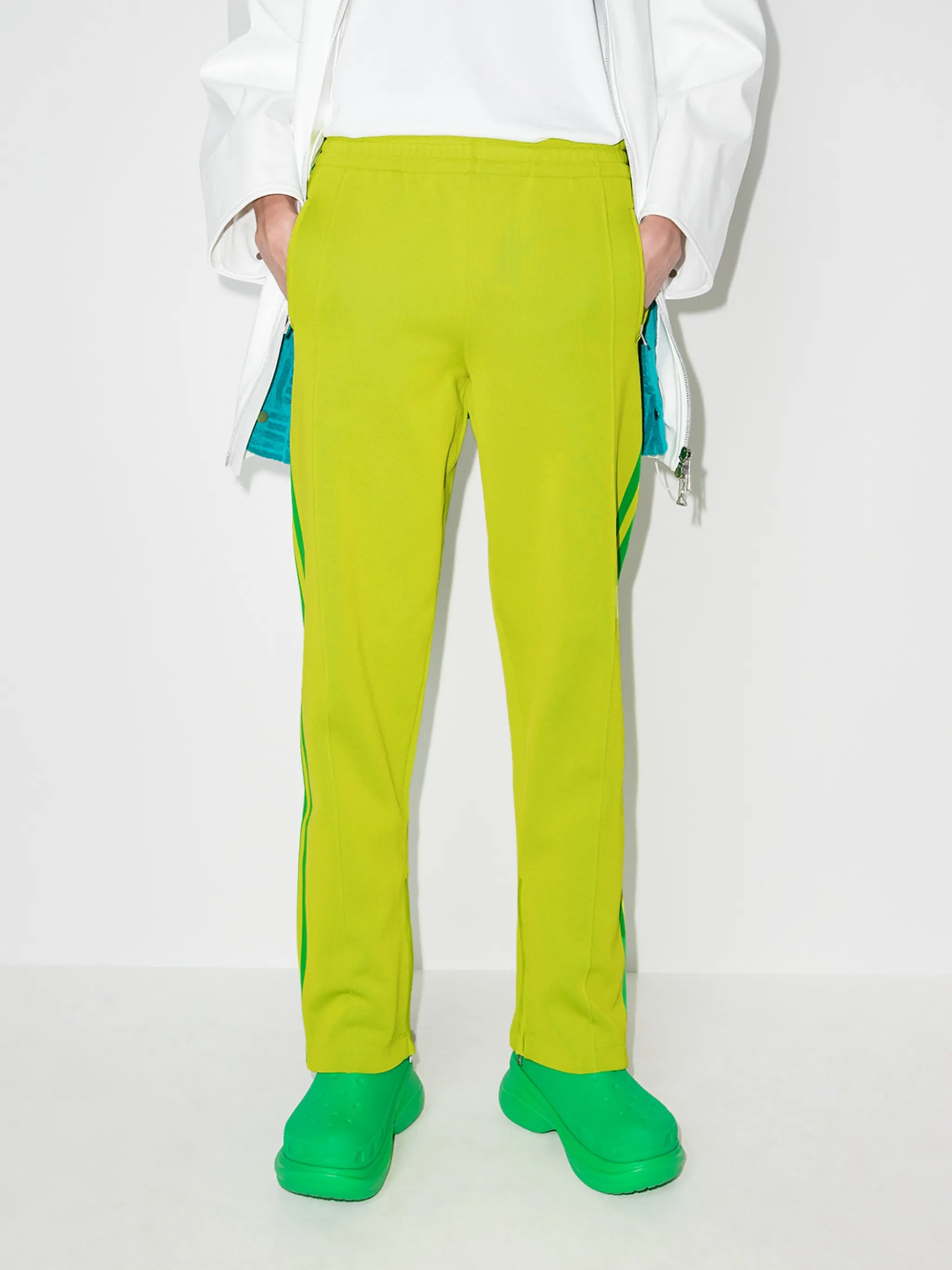 side-stripe straight-leg track pants