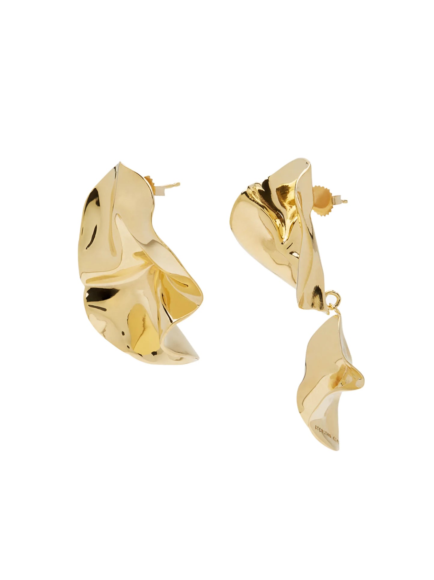 mismatched Fold earrings