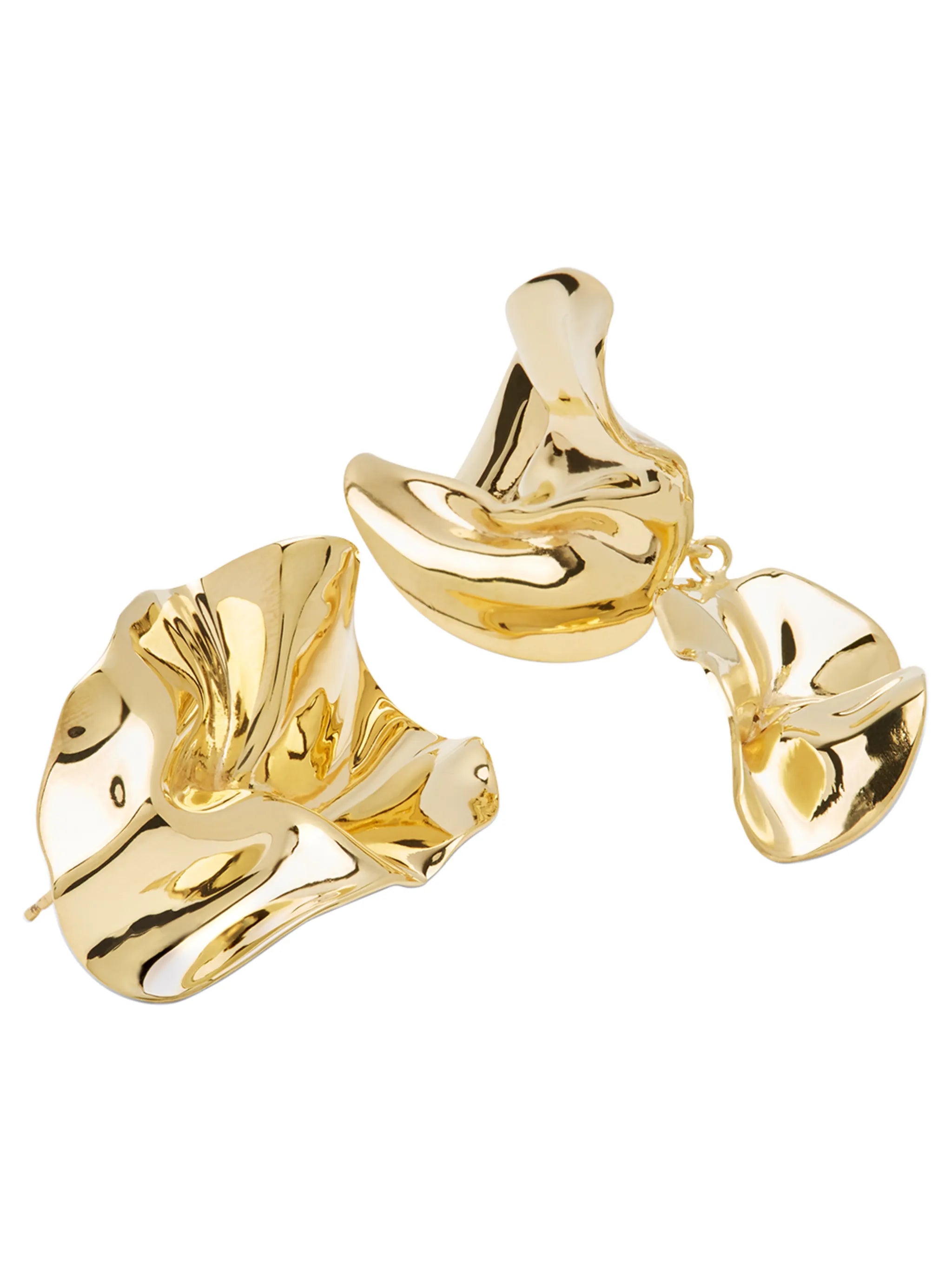 mismatched Fold earrings