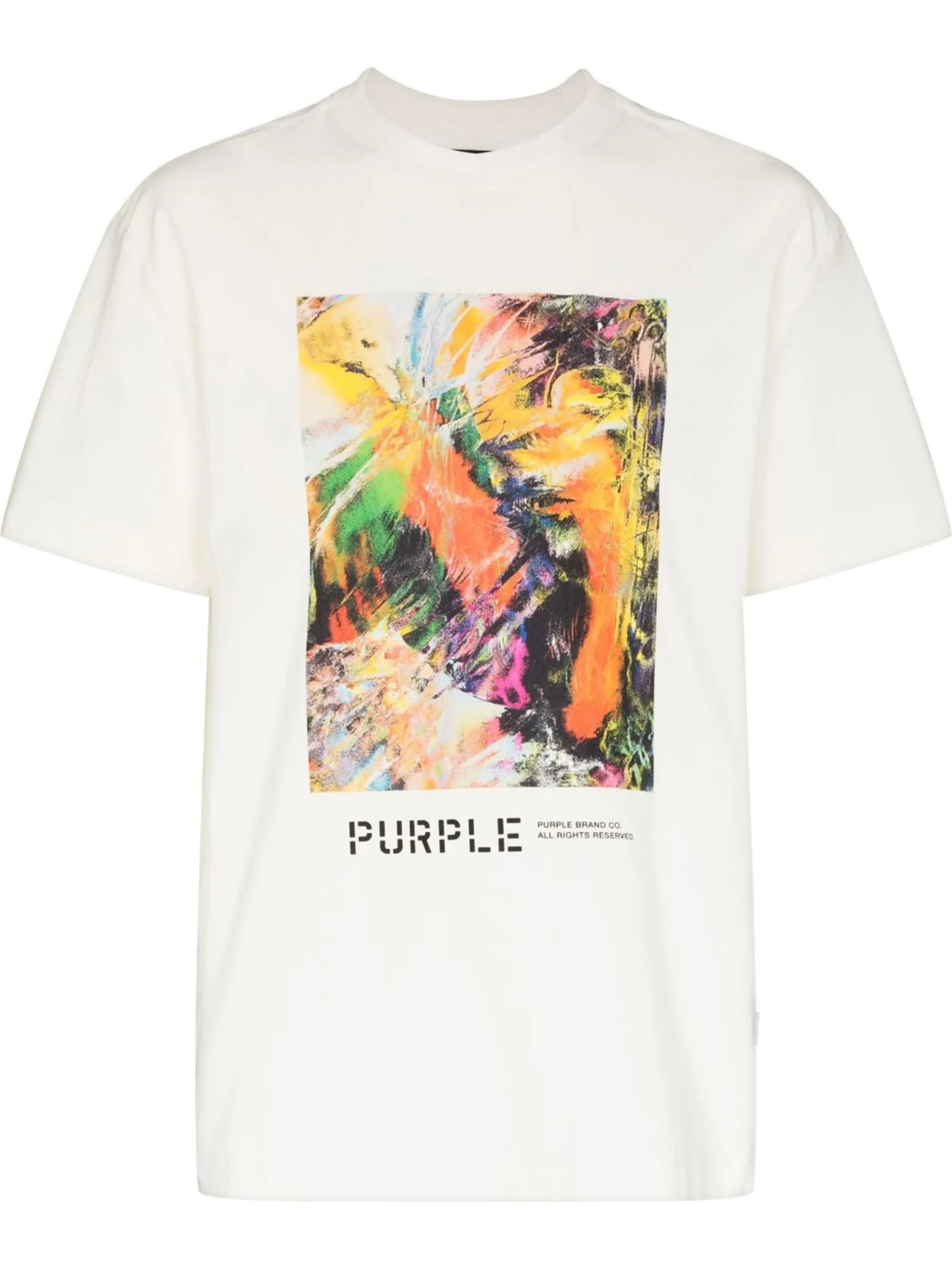 abstract-print T-shirt