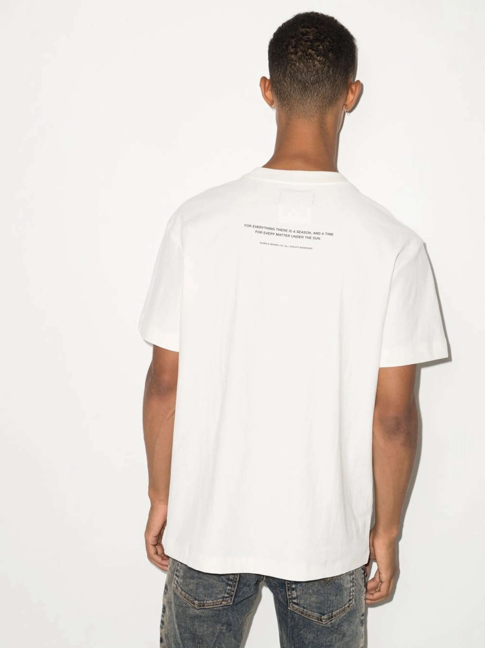 abstract-print T-shirt