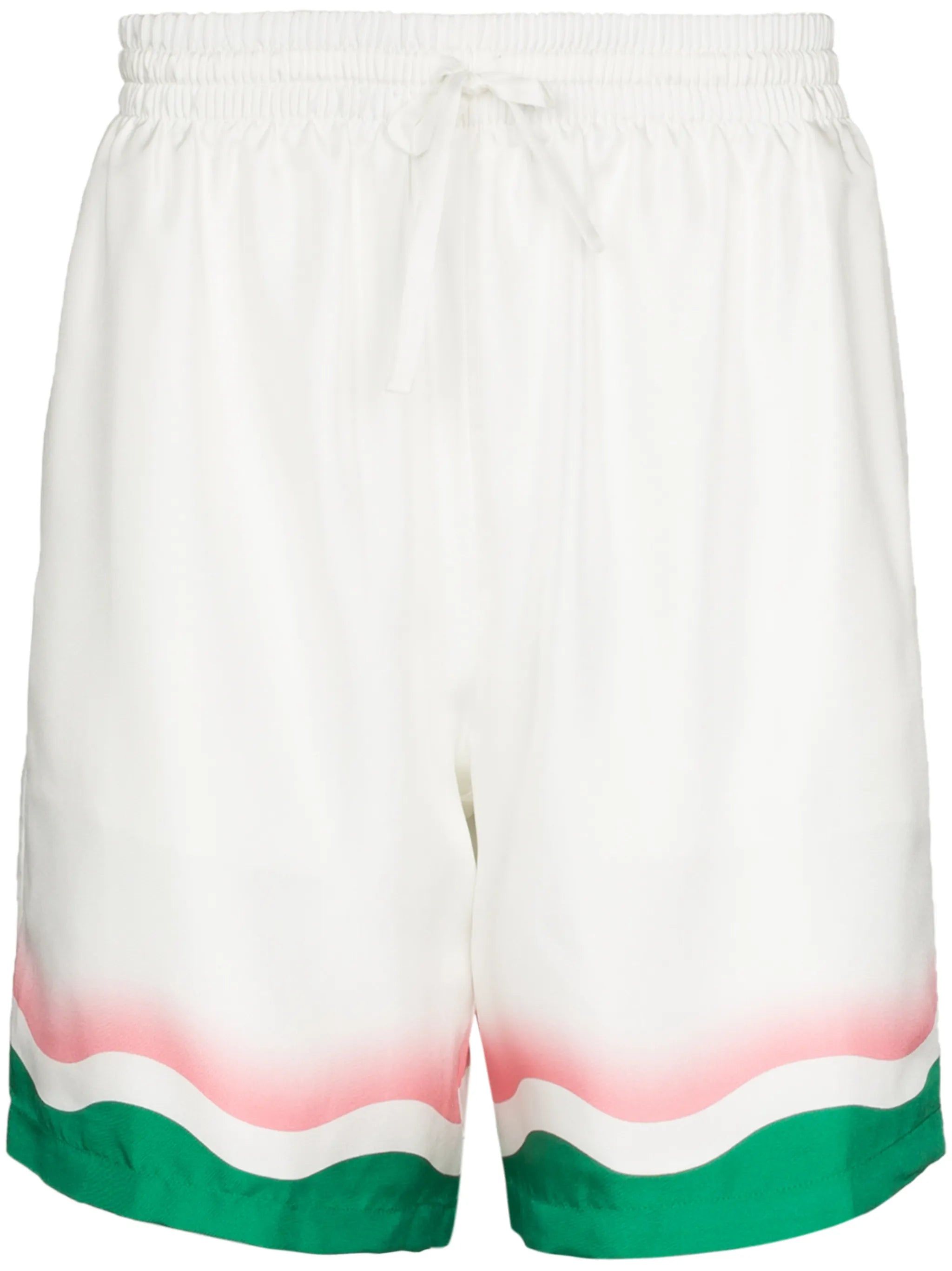 Le Jeu de Ping Pong wave-print shorts