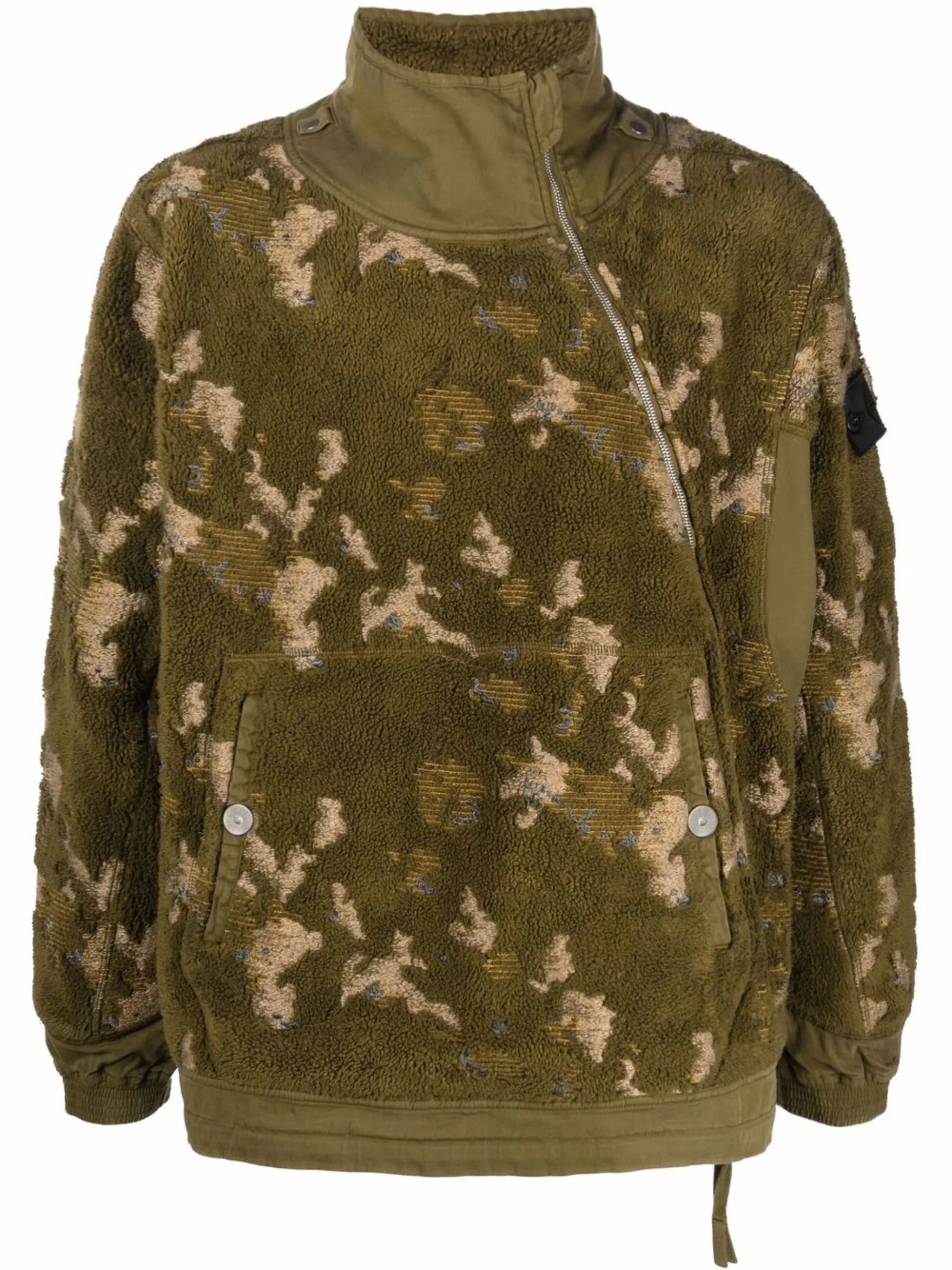 off-centre zip jumper