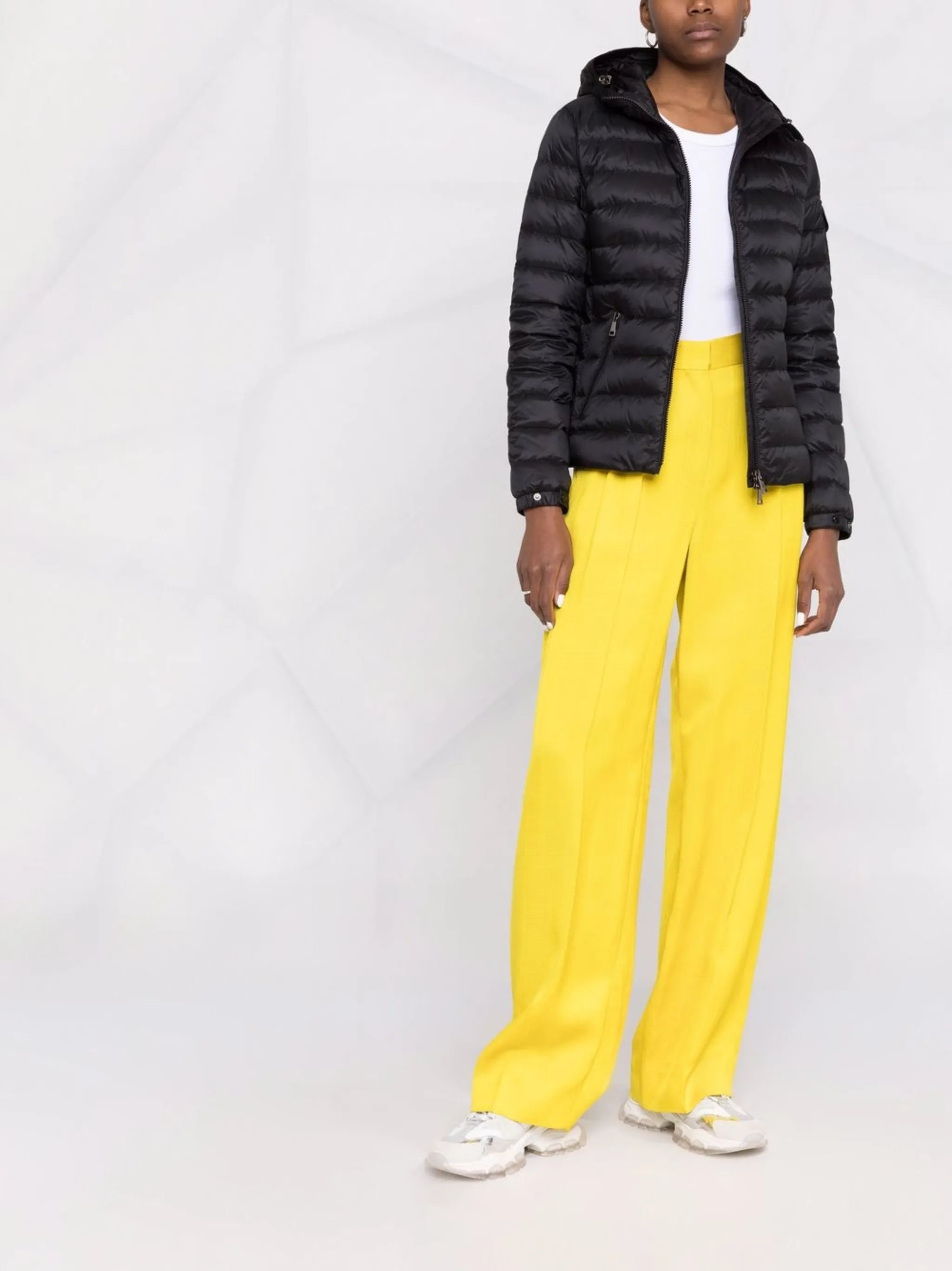 Bles hooded zip-up padded jacket