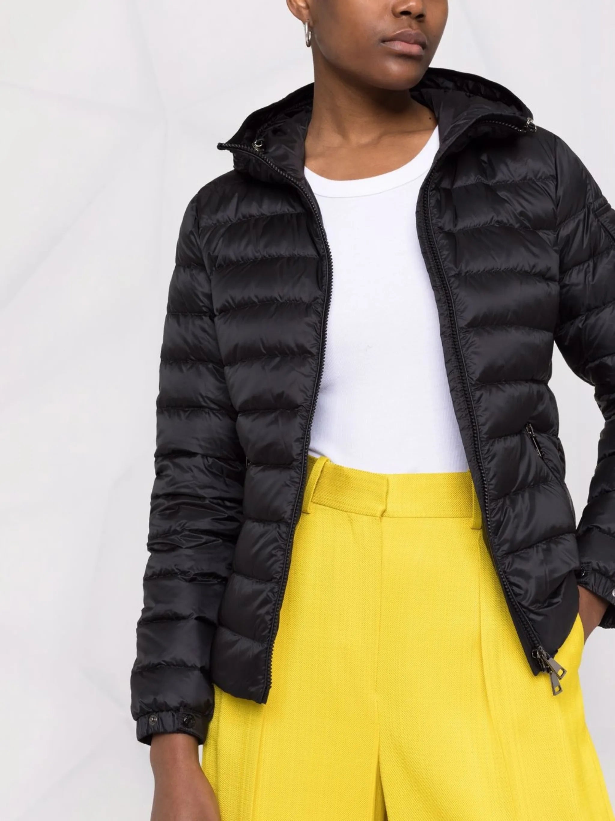 Bles hooded zip-up padded jacket