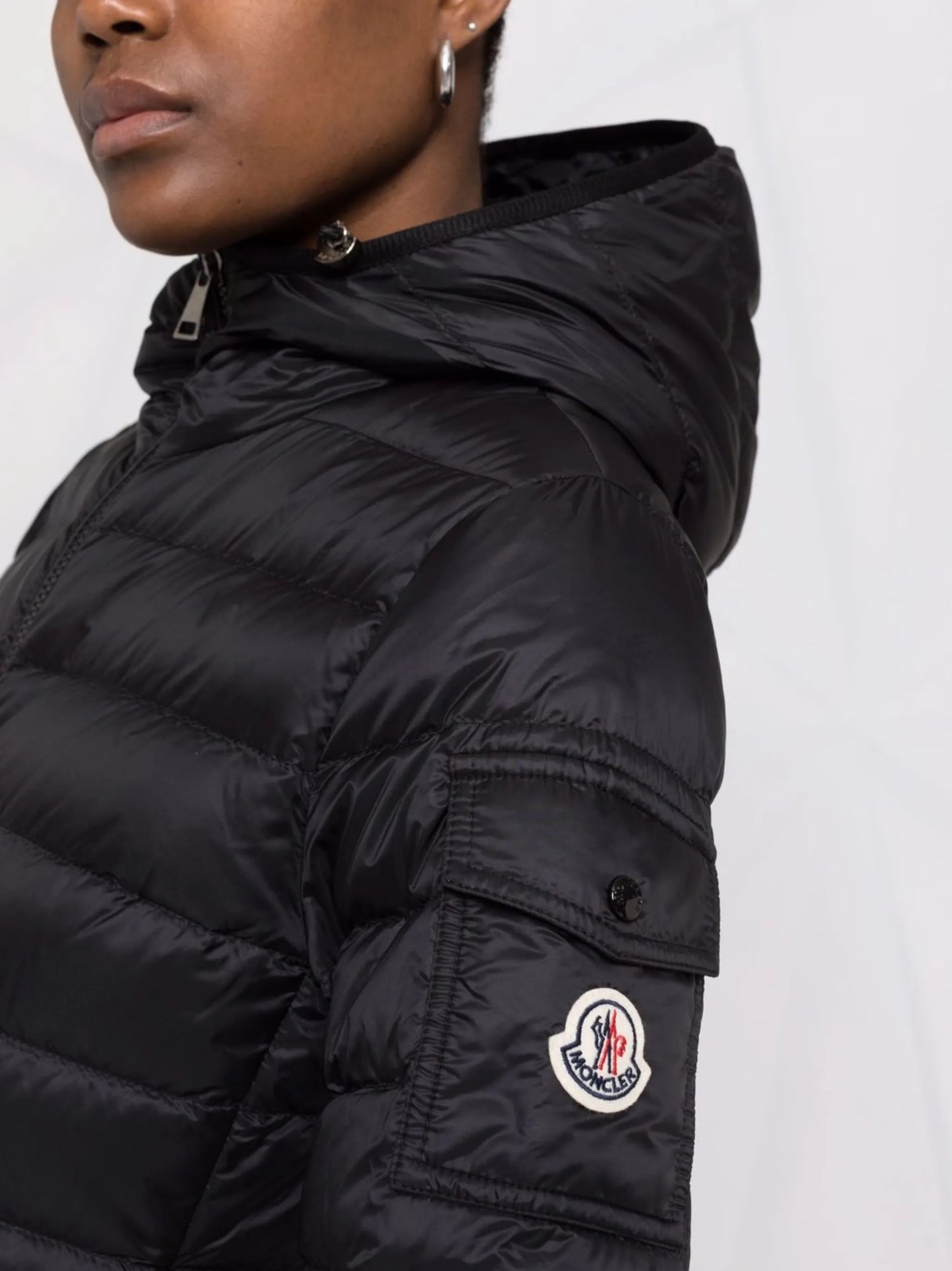 Bles hooded zip-up padded jacket