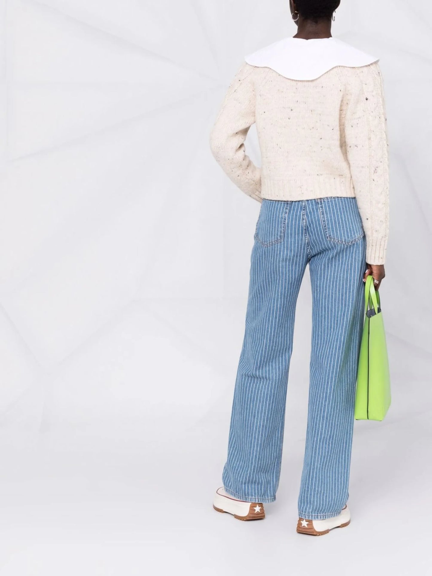 button-fastening knitted cardigan