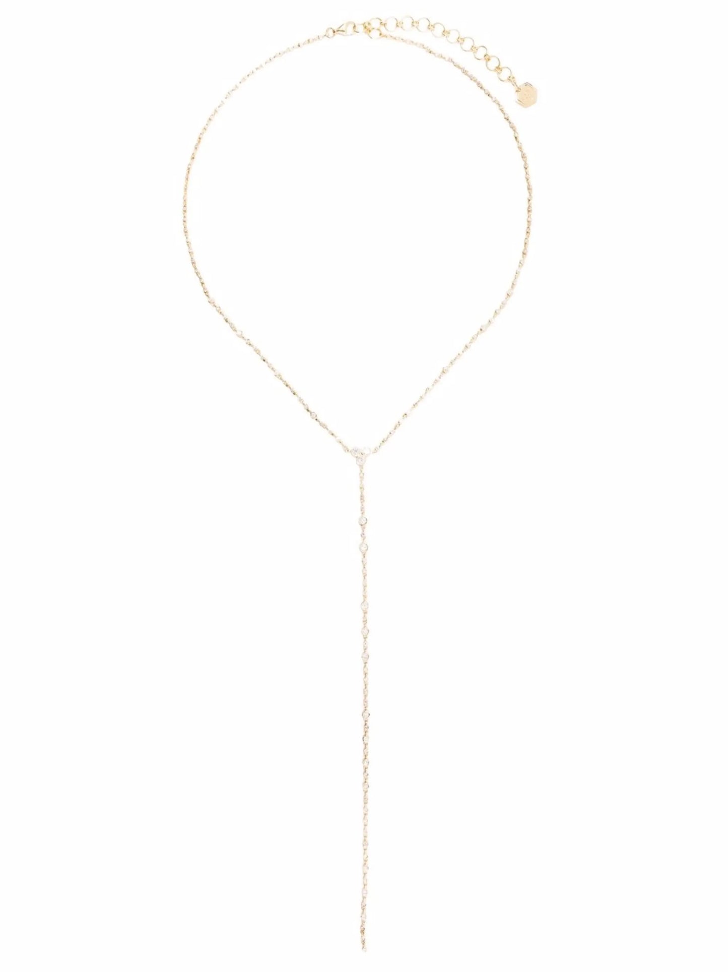 18kt yellow gold Infinity diamond necklace